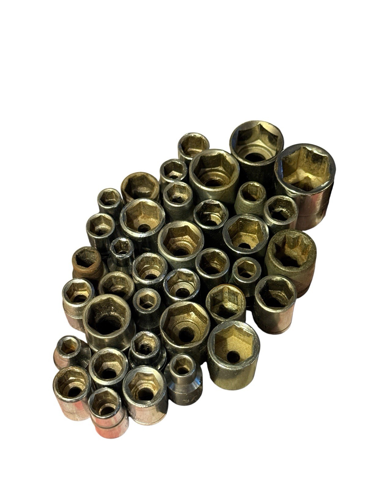 62pc Mixed Socket Lot SAE Metric 6Pt 8Pt 12Pt Deep Torx