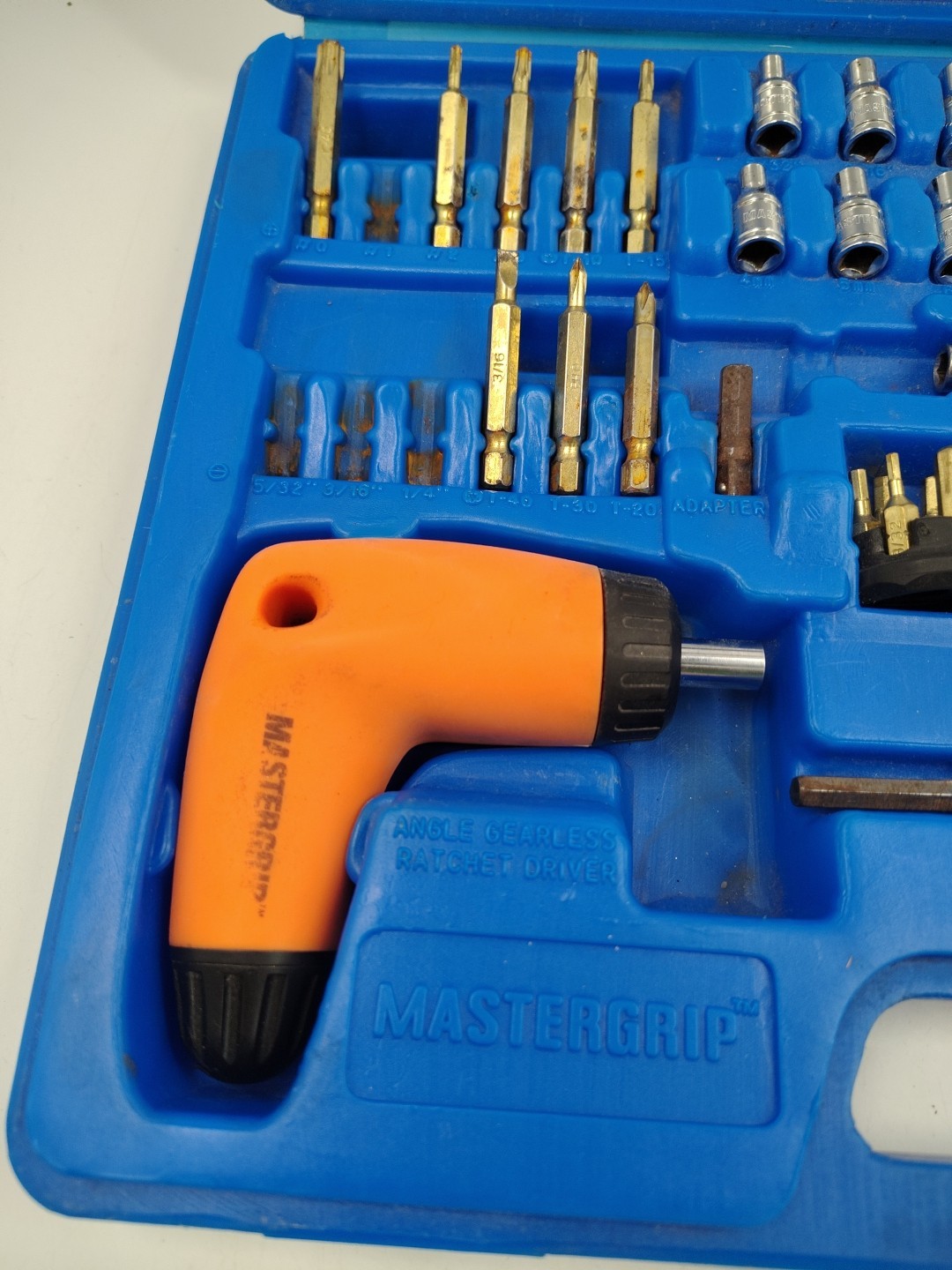 Master Grip 65 Pc Angle Gearless Ratchet Driver Set w/ Case Flexible…