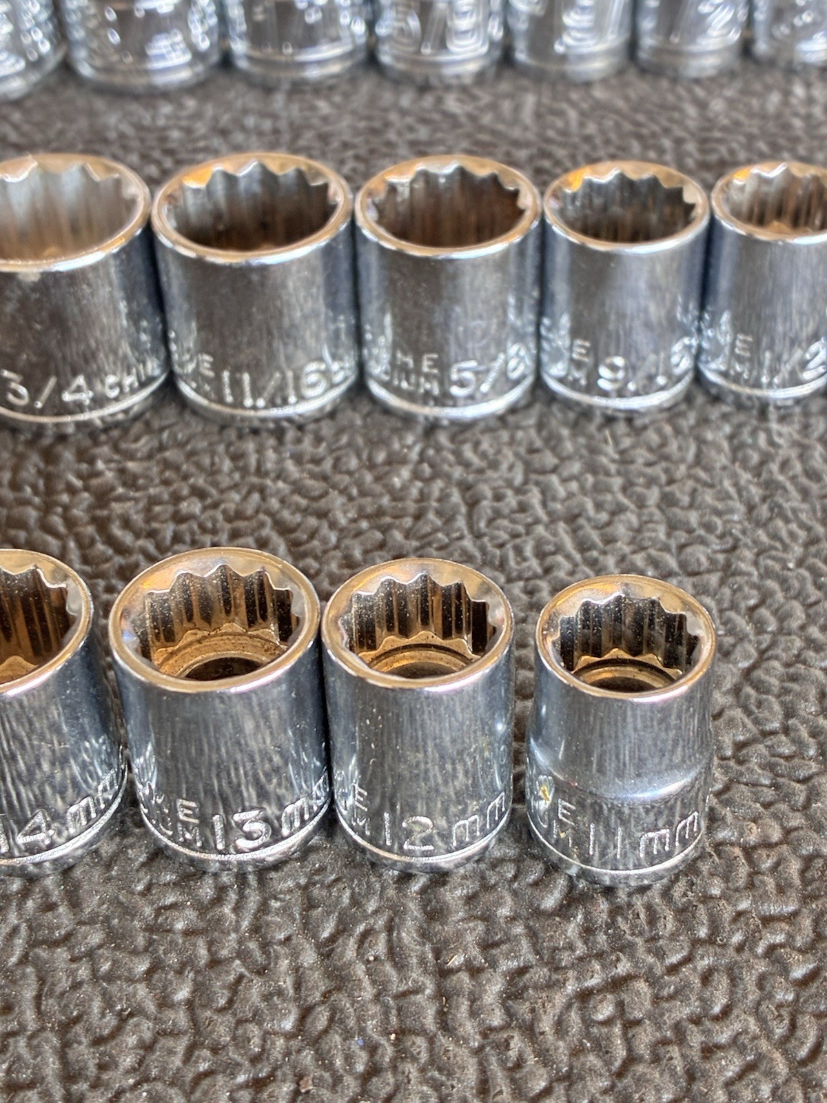 Pittsburg Shallow Socket Set Metric and SAE 3/8″ Drive 12-point