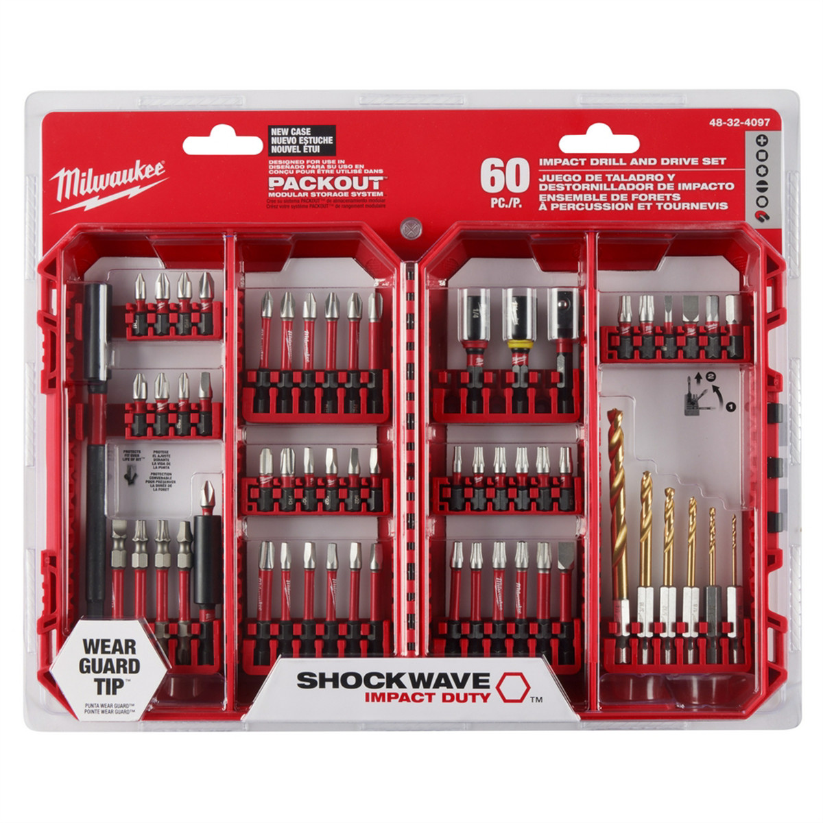 Milwaukee Tool SHOCKWAVE Impact Duty Drill & Drive Set – 60PC
