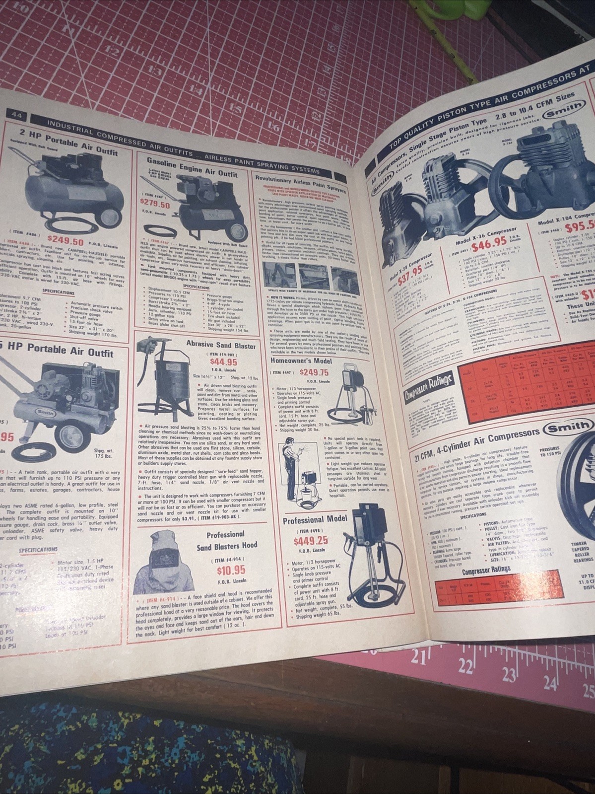 1973 & 77 Edition Burden Sales USA Surplus Center Equipment Catalogs Vintage