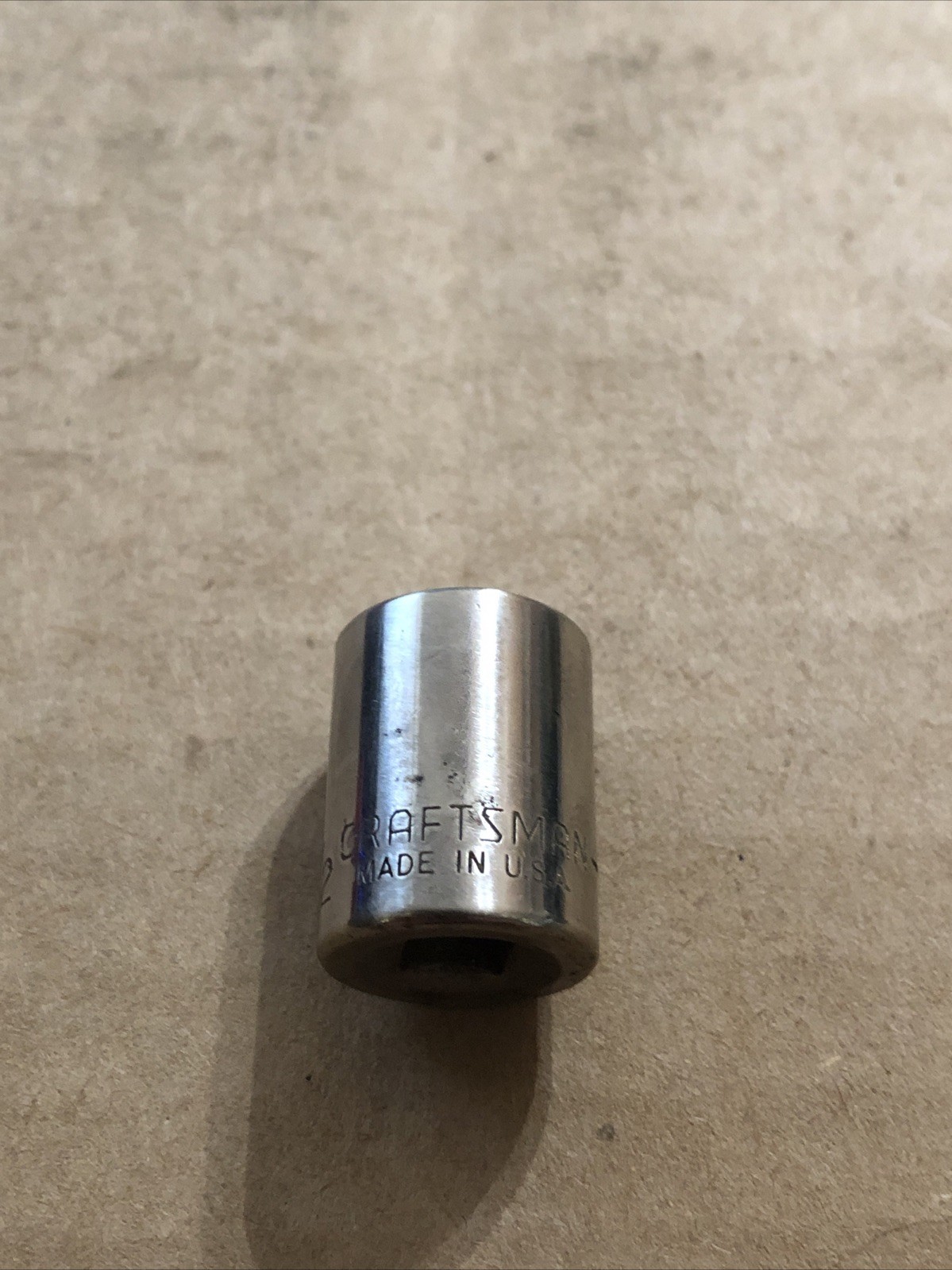 Craftsman USA 1/2″ 6 Point 1/4″ Drive Shallow Socket 43499 Inverted G