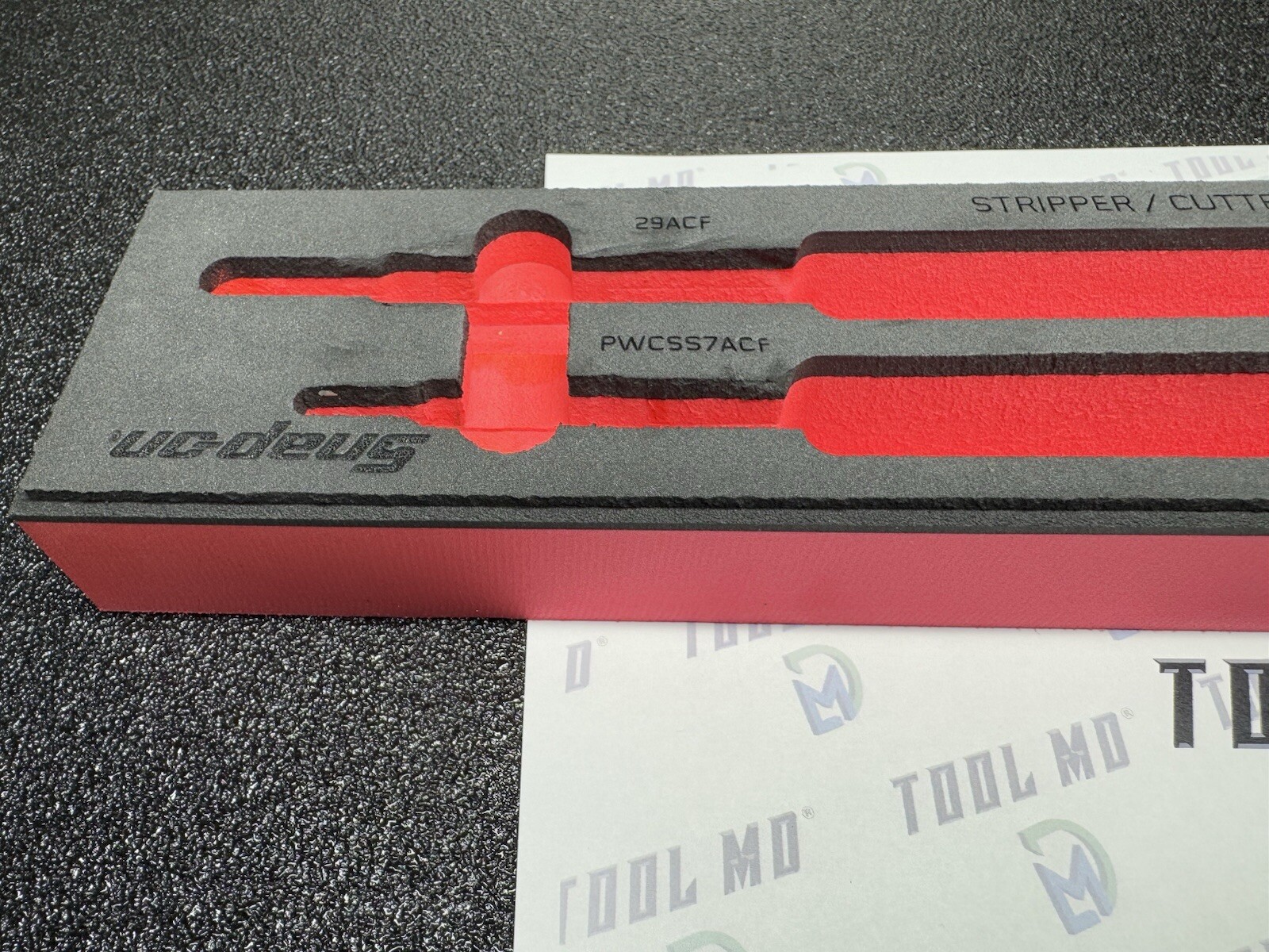 Snap-on Tools RED FOAM TRAY ONLY for 4pc Stipper / Cutter / Pliers Set PWCS400FR