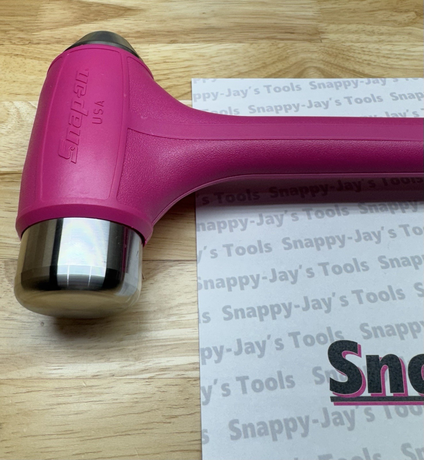 Snap-on Tools USA NEW ELECTRIC PINK 56oz Ball Peen Dead Blow Hammer HBBD56EP