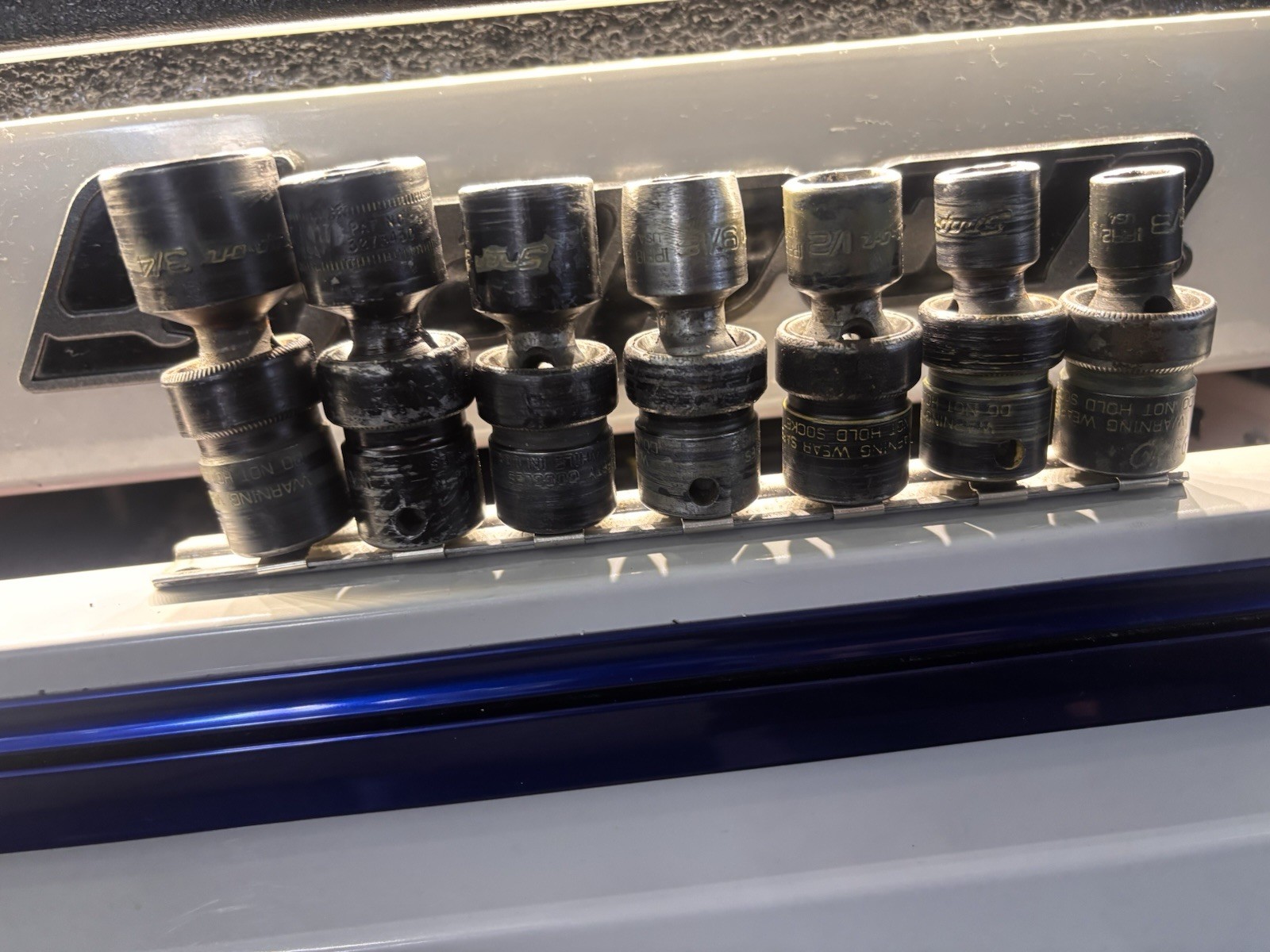 Snap On Tools 3/8″ Drive SAE Shallow Impact Socket Set 3/8 — 3/4