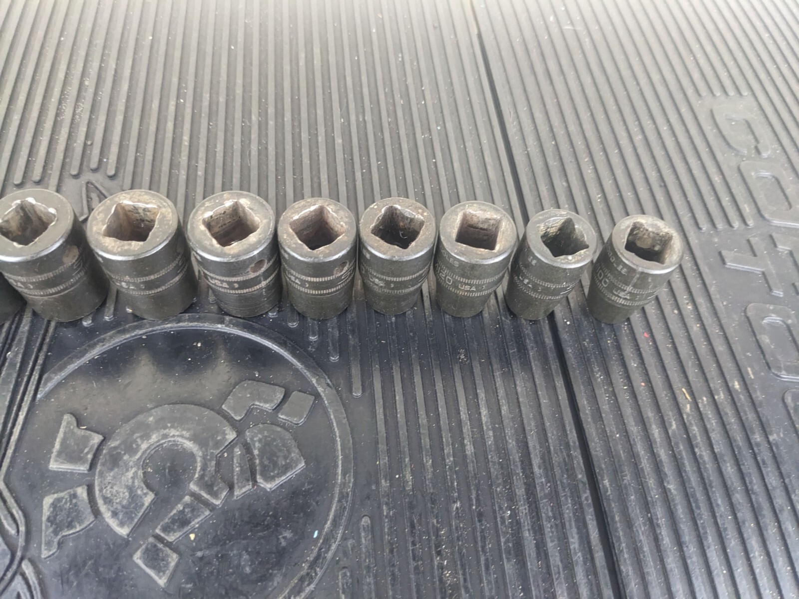 #az084 Snap-On 1/2″ Drive 6-Point Metric 10mm 24mm Shallow Impact Socket Set IMM