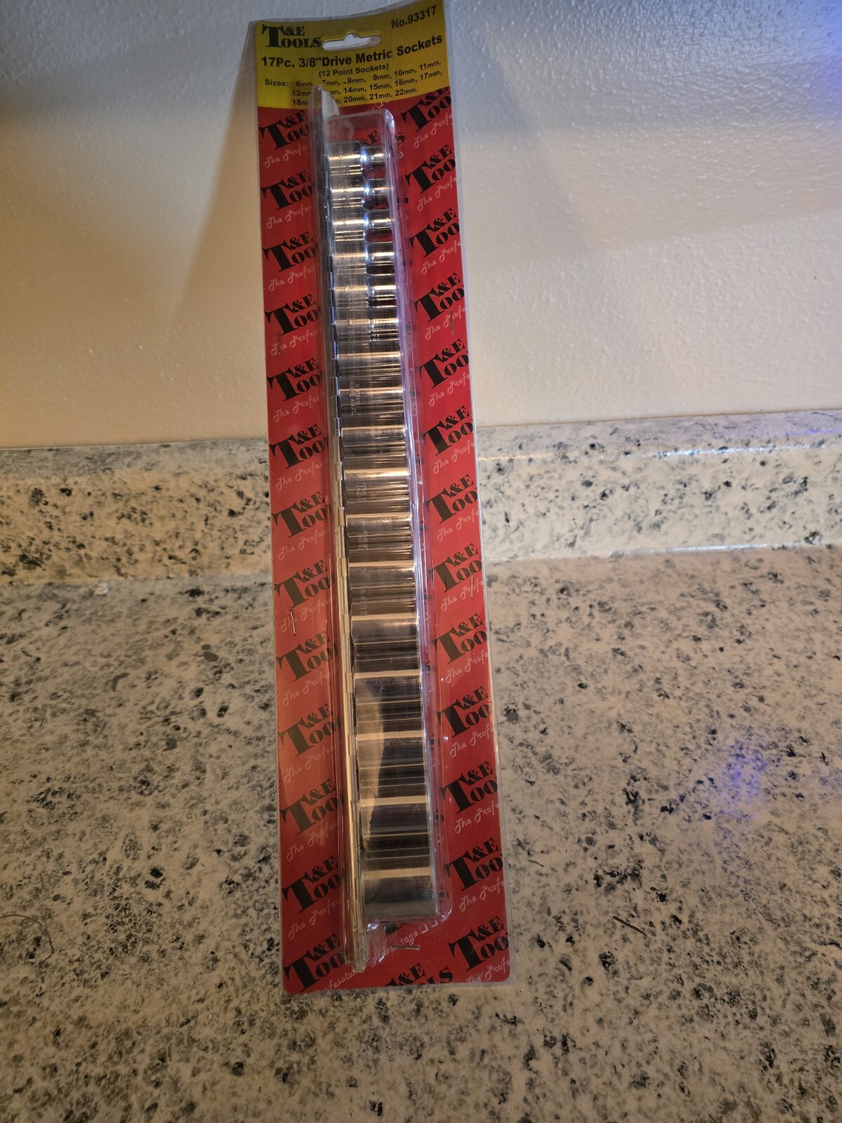 T&E Tools 17 Piece 3/8″ Drive Metric Sockets (6 Point)
