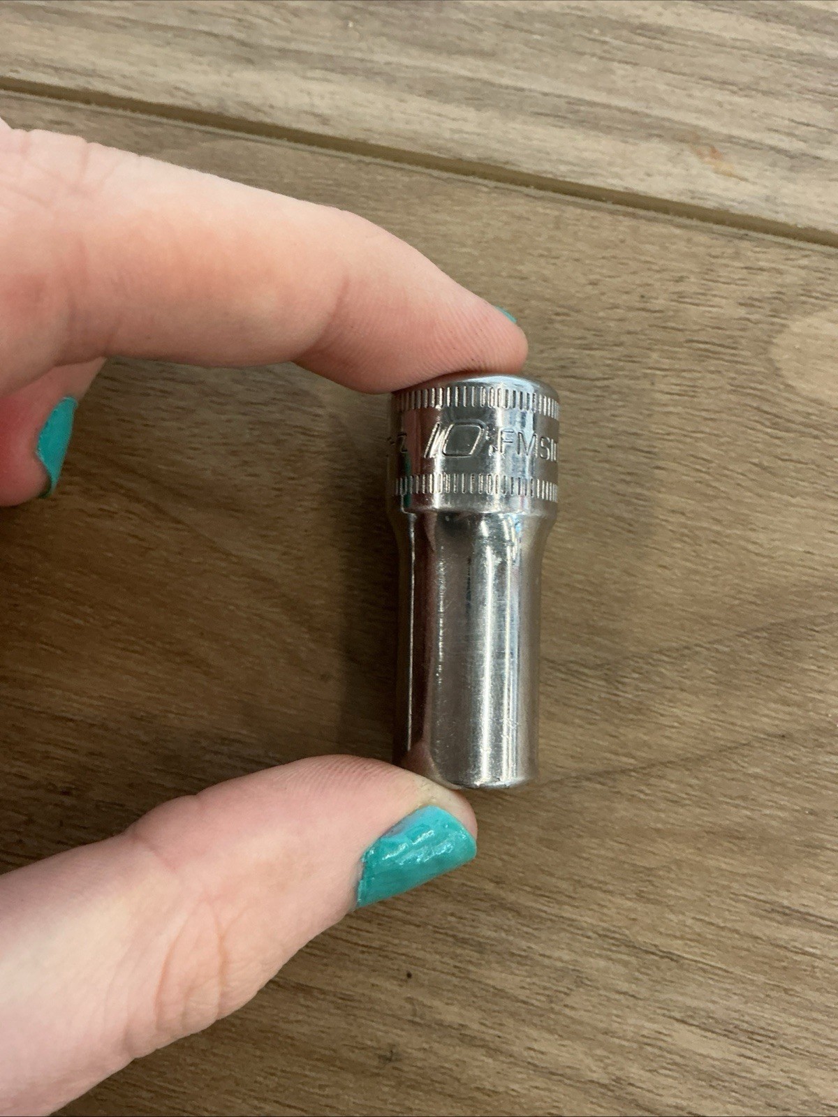 Snap-On FMS10A 10mm Metric 3/8″ Drive 12 Point Semi Deep Chrome Socket