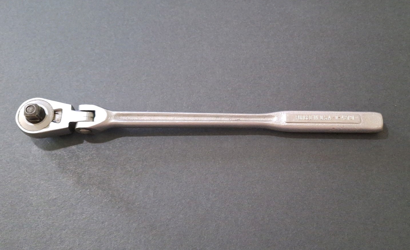 Vintage CRAFTSMAN 3/8″ Drive Flex Head Ratchet No. -V-42791 Forged In USA