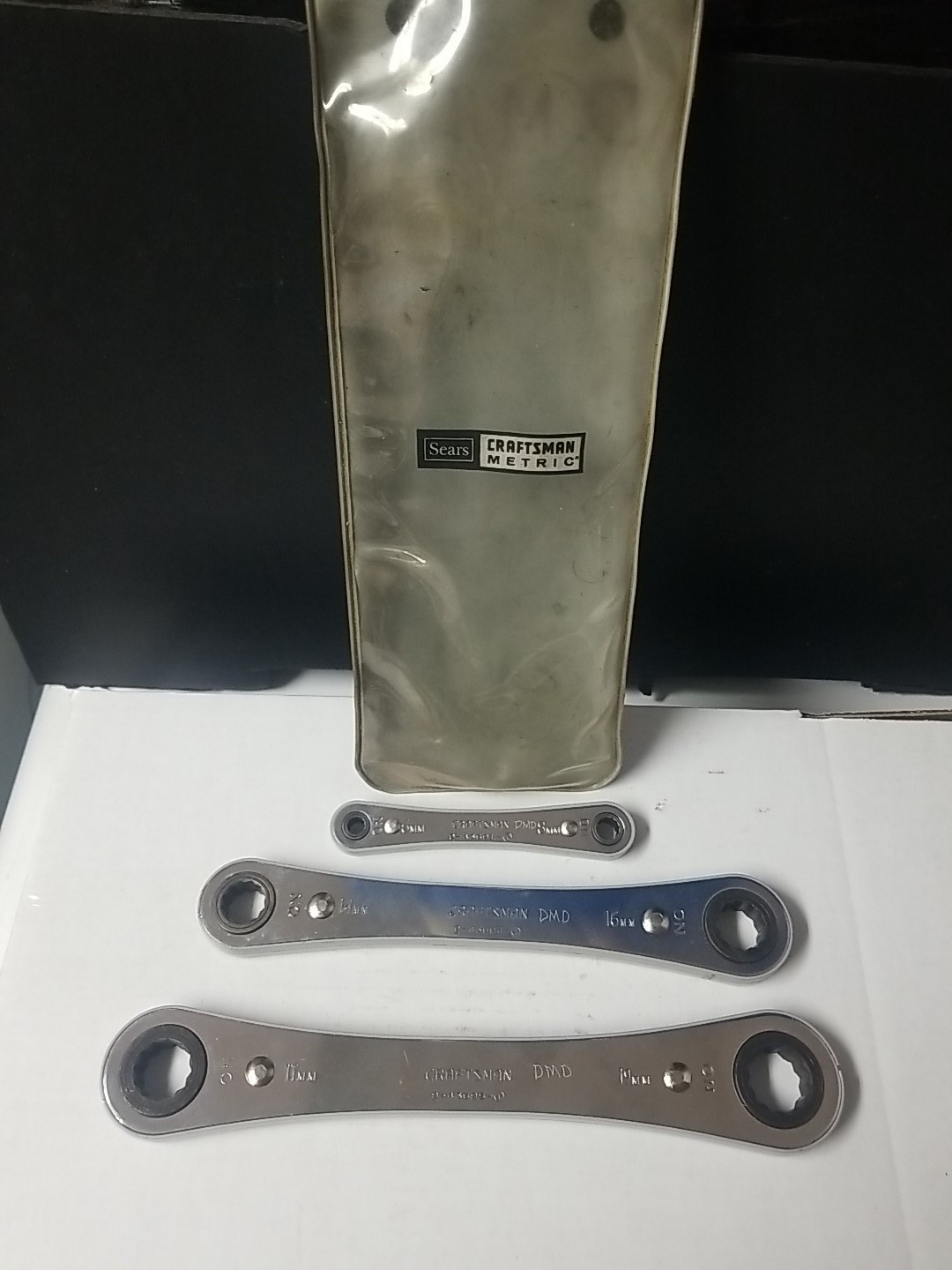 Sears Craftsman Ratcheting Double Box Wrench Lot Of (3) *See Description