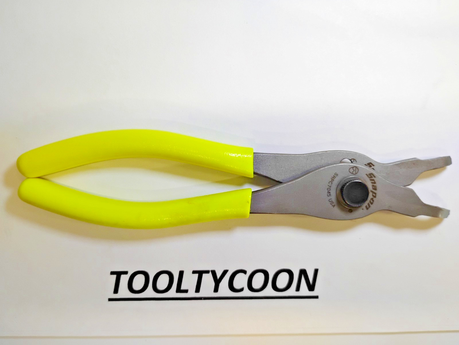 Snap-on Tools HIVIZ 45° Tip .070 Convertible Retaining Ring Pliers SRPC7045HV