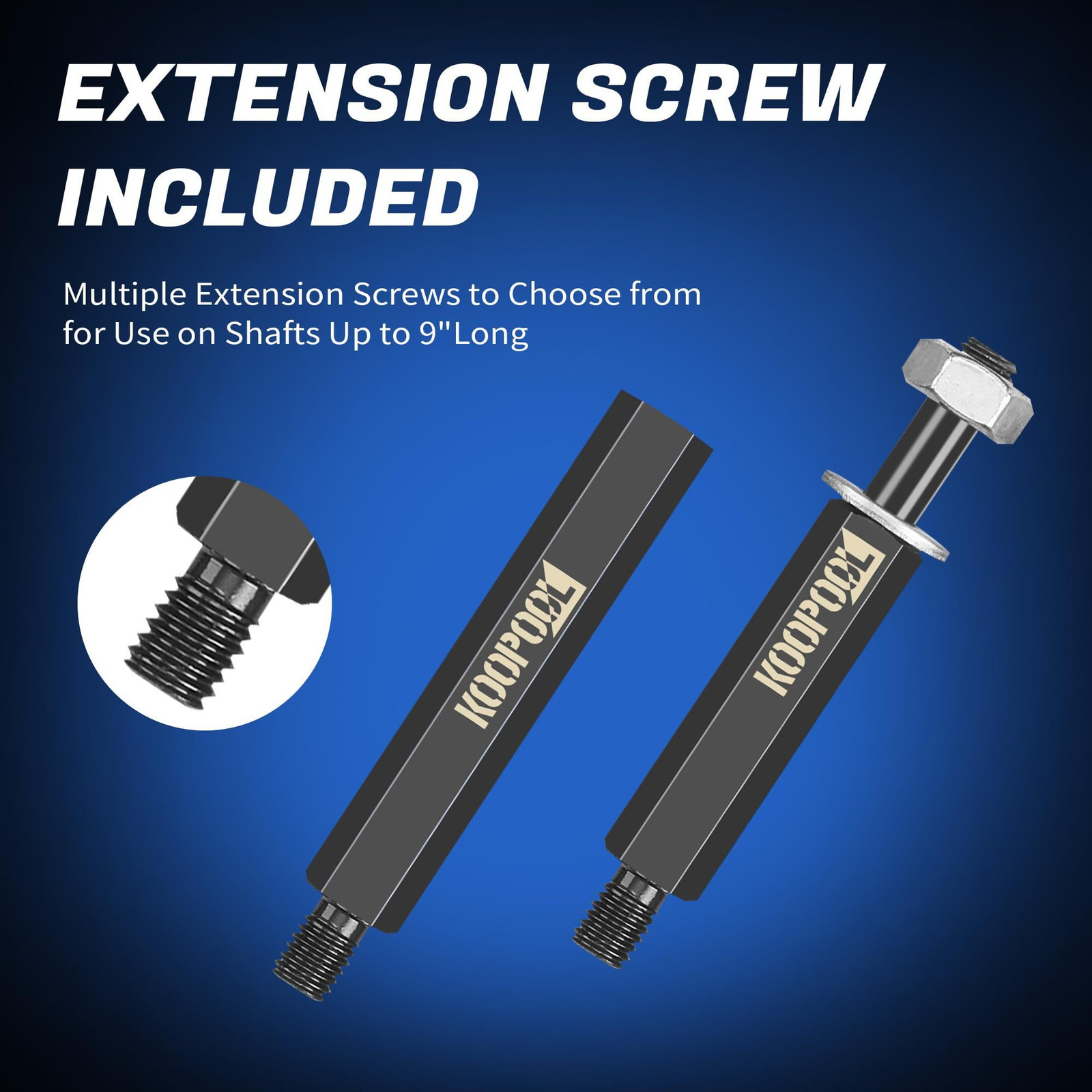 KOOPOOL Bearing Puller and Splitter Kit, Separator Set, BLUE