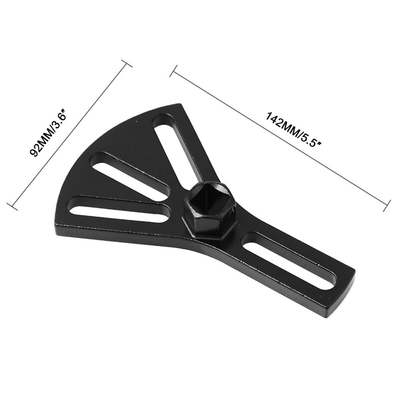 Fuel Pump Remover Tank Lock Ring Tool Adjustable 5.5in-7in Car Accessories Black