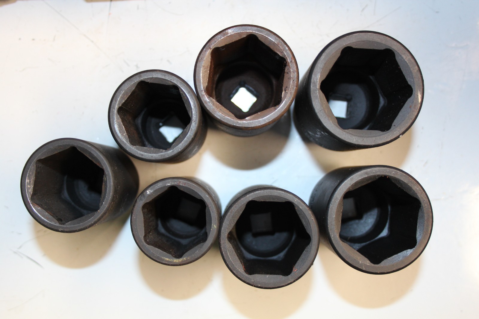 GearWrench 41650 7 Piece Axle Nut Set 6-point Metric Sockets