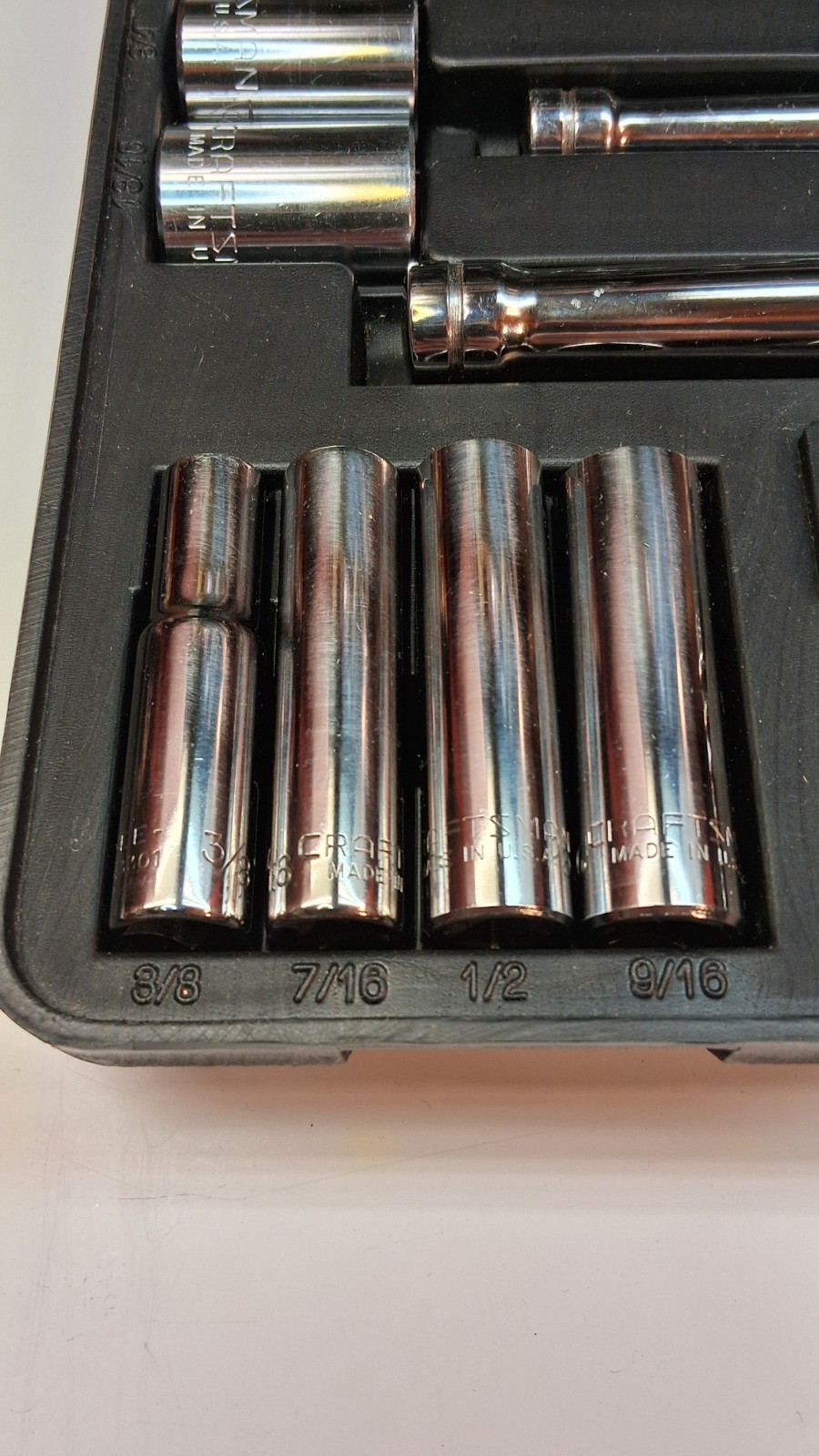 VTG CRAFTSMAN 82PC EE SERIES 1/4″,3/8″, & 1/2″ DRIVE METRIC/SAE SOCKET SET