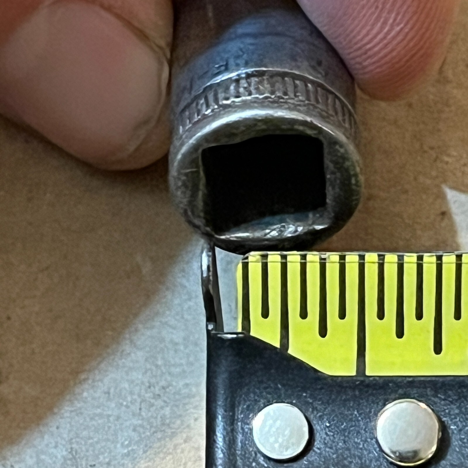 Vintage Snap On F-140 7/16″ Socket 12 Point 3/8″ Drive – Old