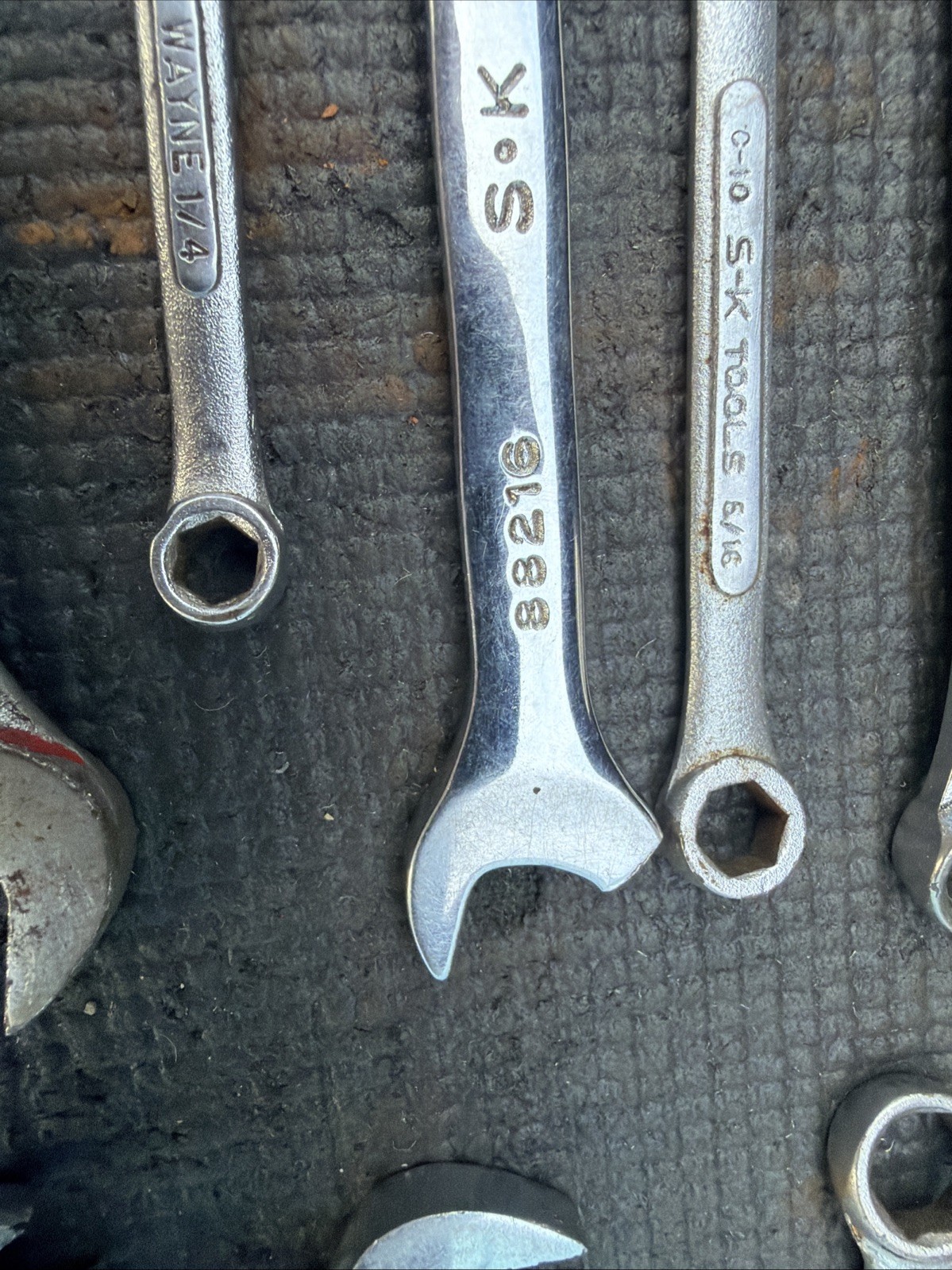SK Tools USA S-K Large Wrench Lot 17pcs 1 Broken Rest of C-26 C-30 SAE Metric Tr