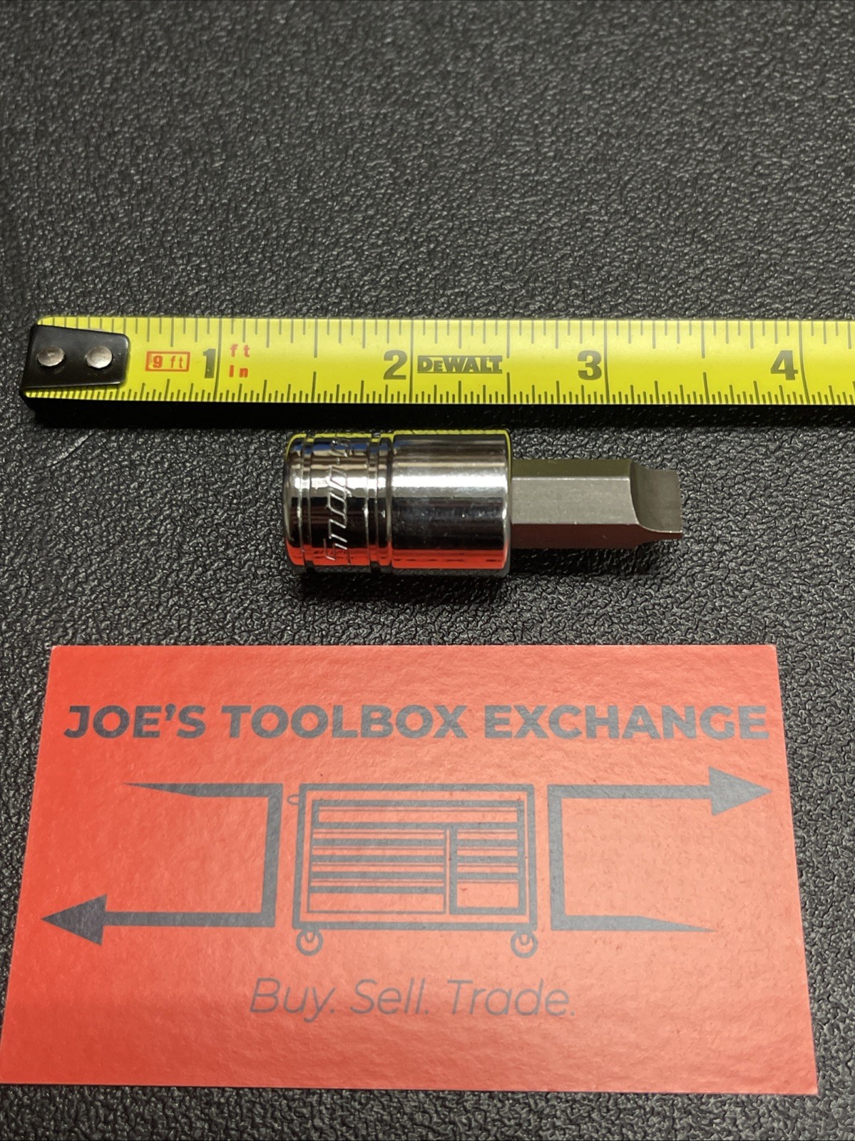 Snap On Tools F62E USA NEW 3/8″ Drive 3/8″ Flat Tip Short Bit Socket Driver
