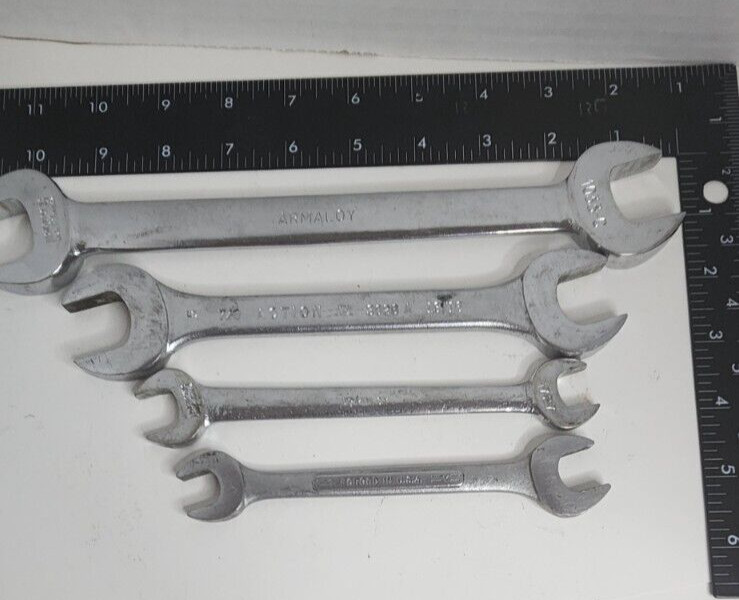 Armaloy 15/16 X 1 Inch Open End Wrench, USA 1033- C w/ other Wrenchs estate sale