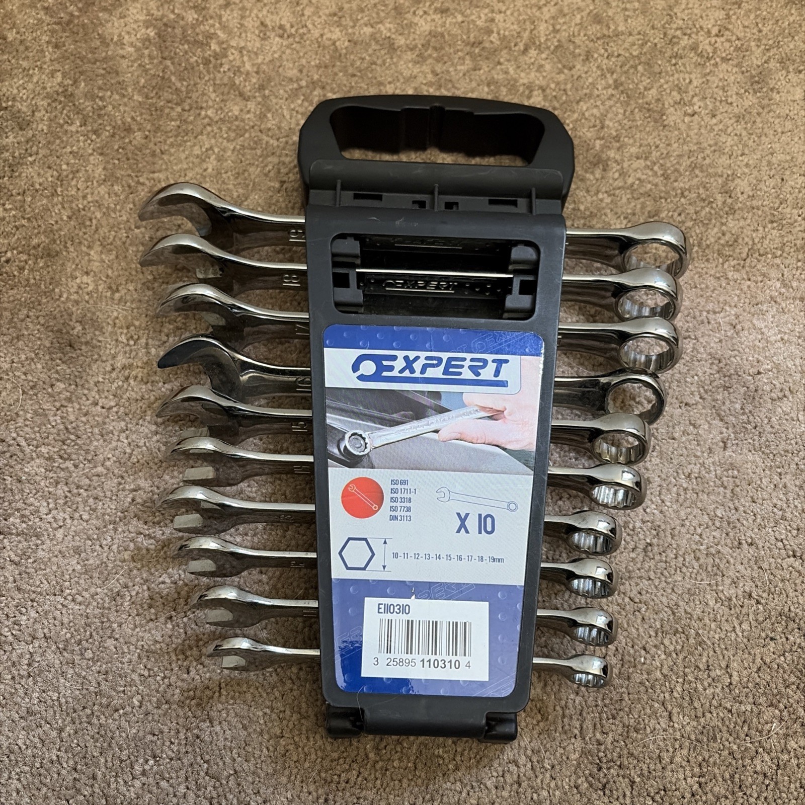 Mac Tools EXPERT Series 10 pc. 10-19mm Metric 12-Point Wrench Set
