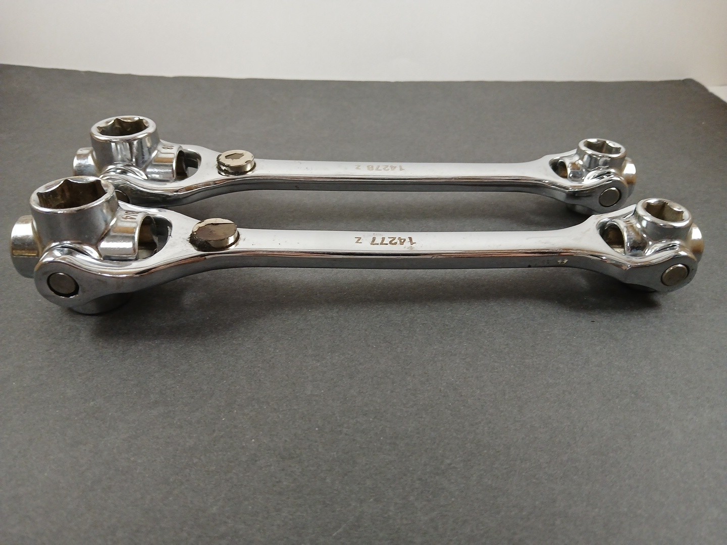 Craftsman 14277 Z & 14278 Z Dog Bone Wrench Pair 8-in-1 Multi-Tool SAE & Metric