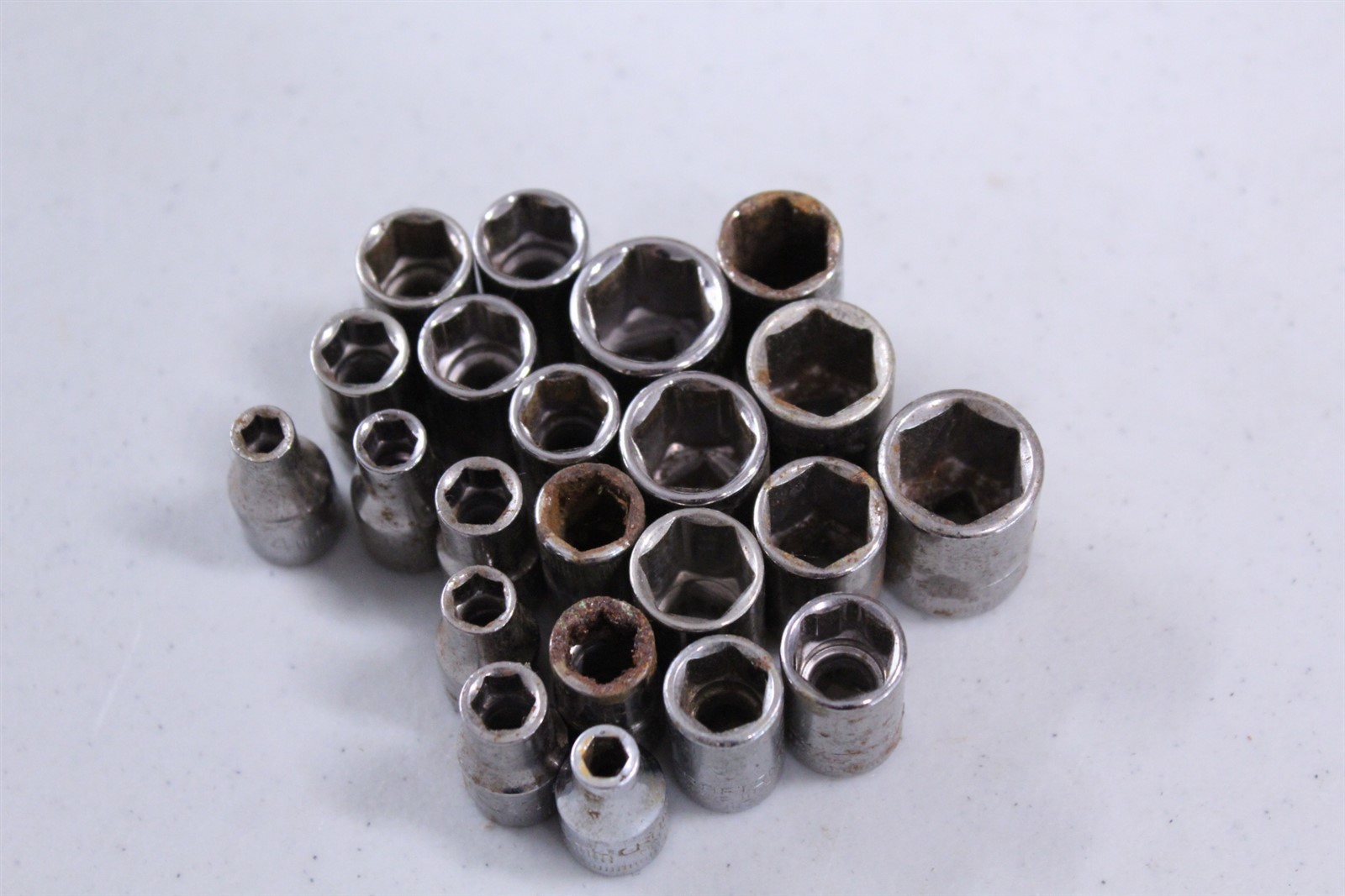 Set of 22 Misc Metric 1/4″ Drive Sockets Not a Complete Set
