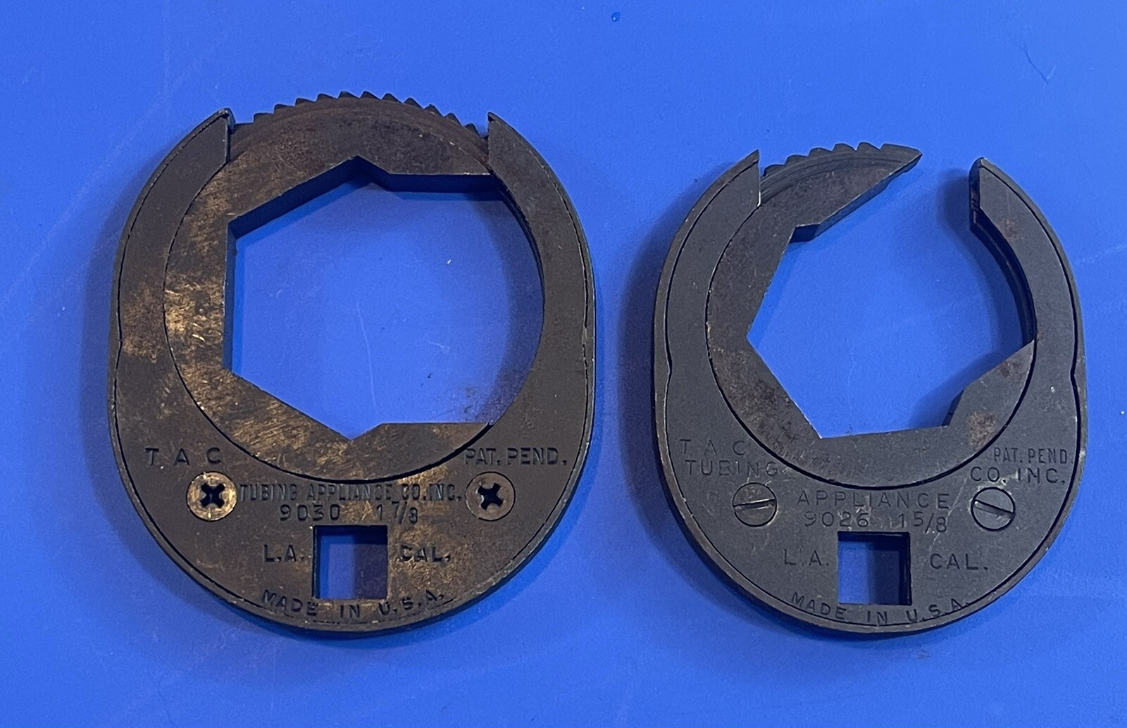 Lot 2 TAC Tubing Appliance Co. 1/2″ Drive 1-5/8″ & 1-7/8″ Ratcheting Crowfoot