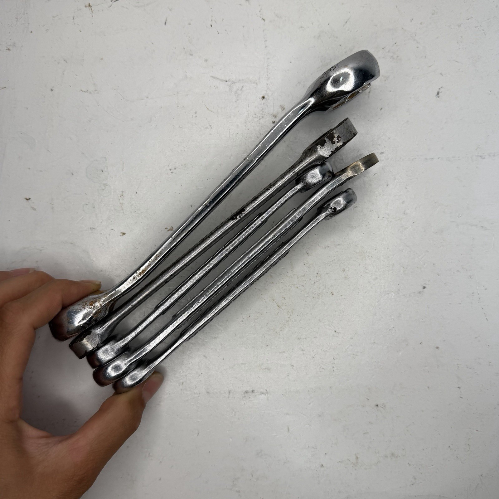 Mixed Flare Nut Line Wrench Set 5pc Blackhawk MIT Powerbuilt 1/2X9/16 3/4X13/16