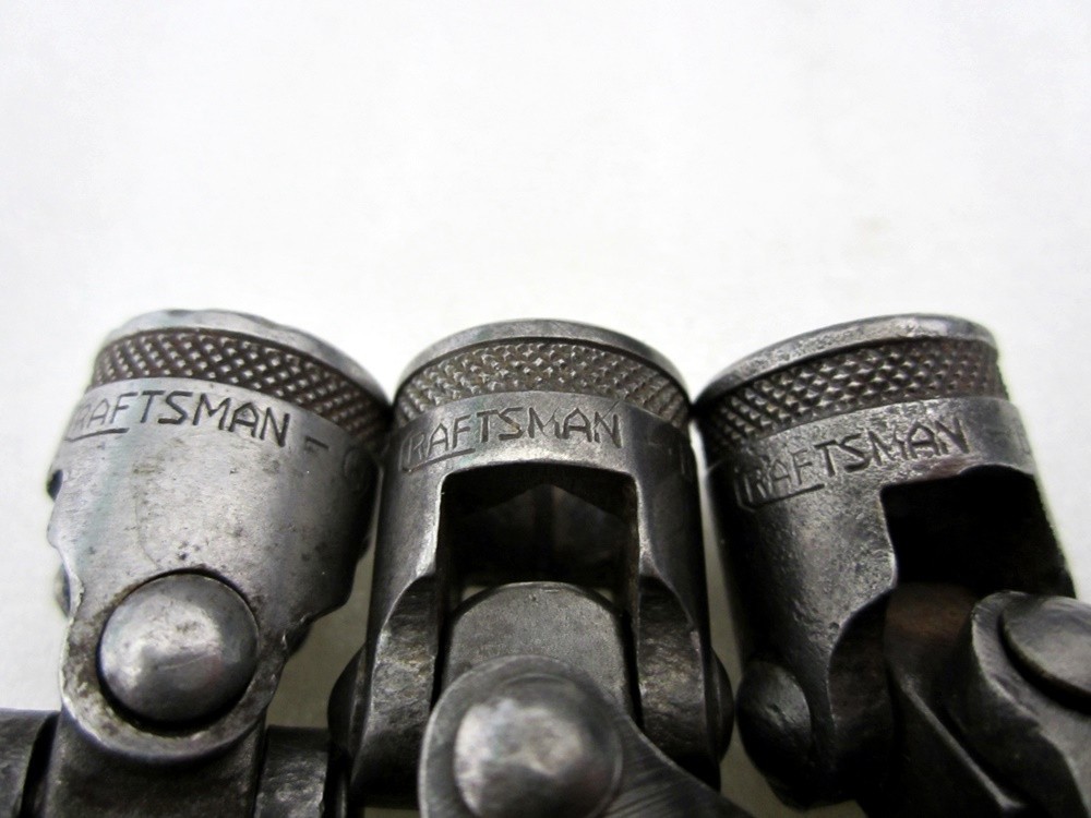 1940’s Craftsman 3/8″ Drive 6pc SAE 12pt Flex End Socket Set H BE USA