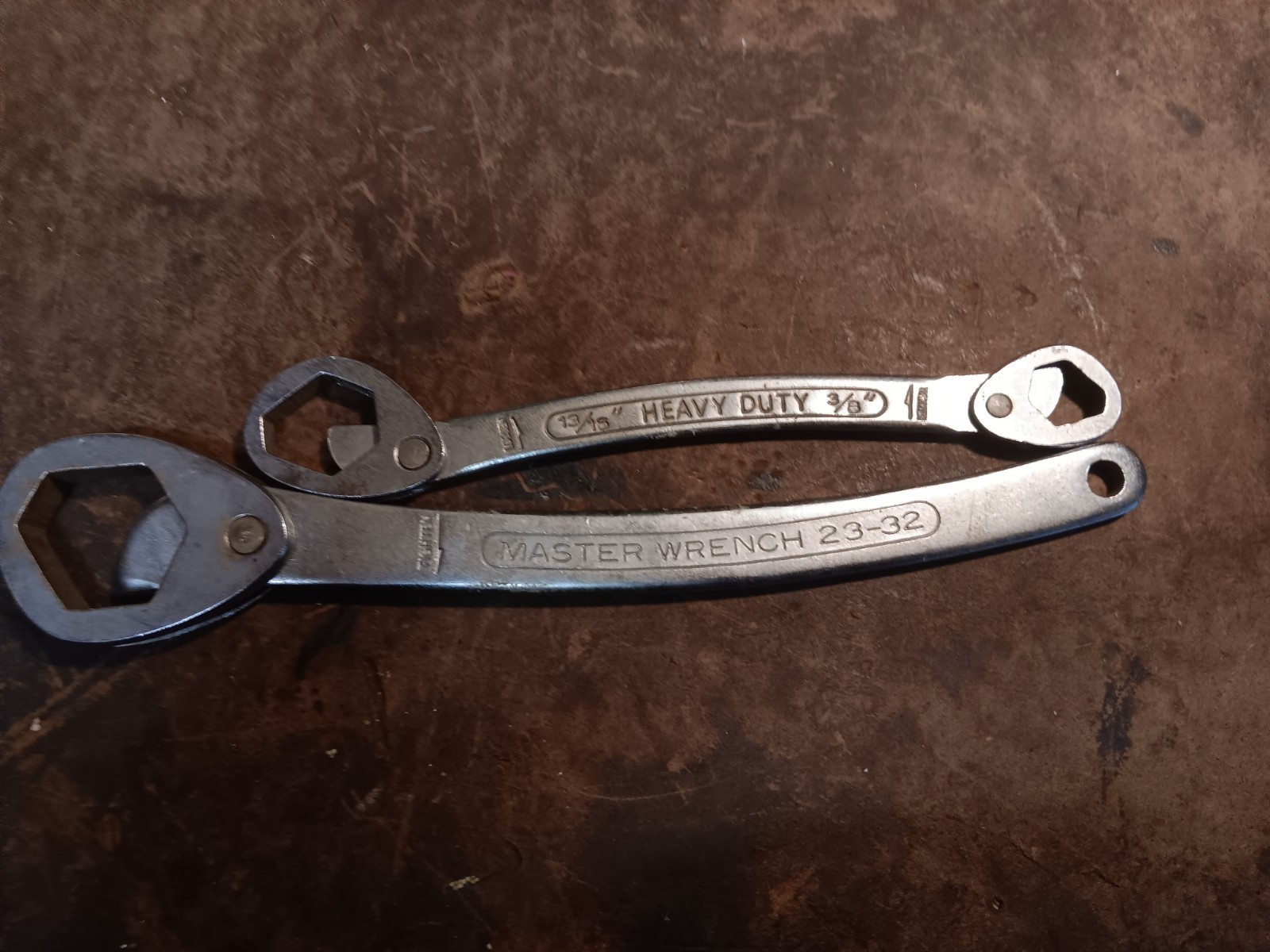 Set Of 2 Master Wrench Multi Wrenches 9-14 15-23 25-35 Heavy Duty Solid