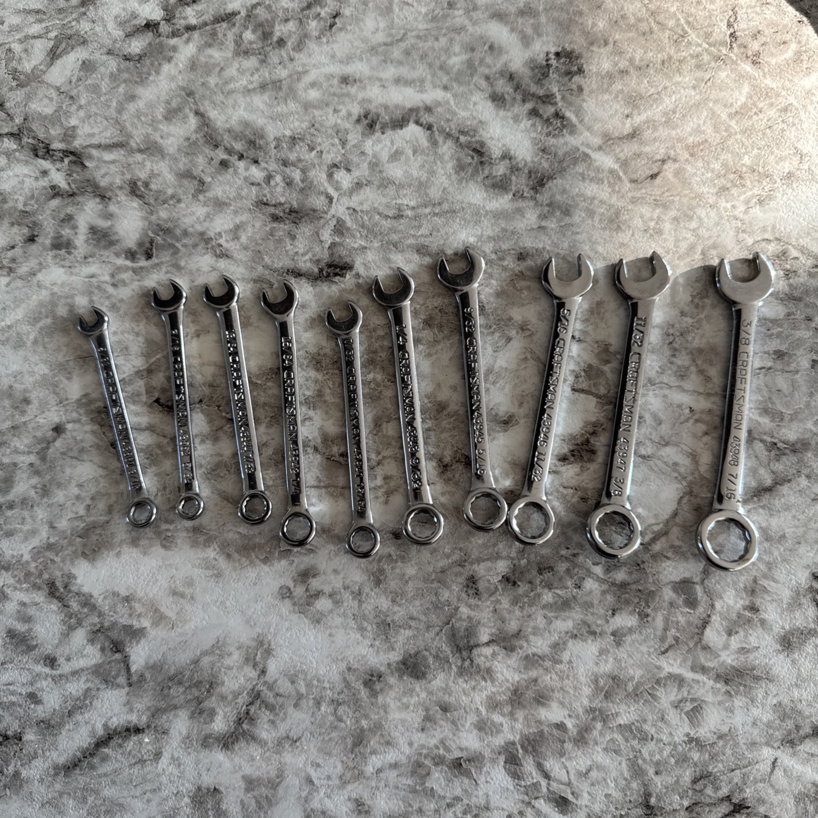Vintage SEARS Craftsman SAE 10 pc. Combination Ignition Wrench Set No.9 – 43441