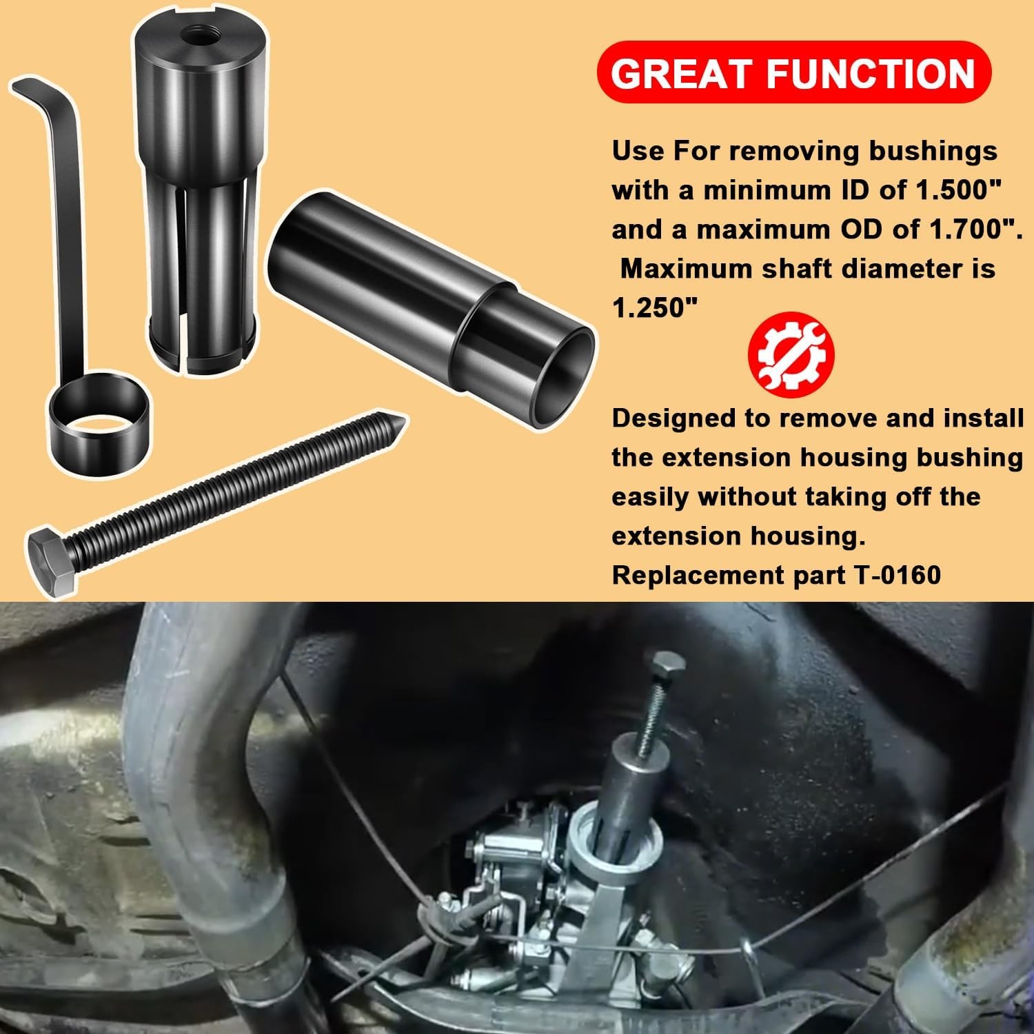 T-0160 Extension Housing Bushing Driver Remover Installer Tool For Transmission
