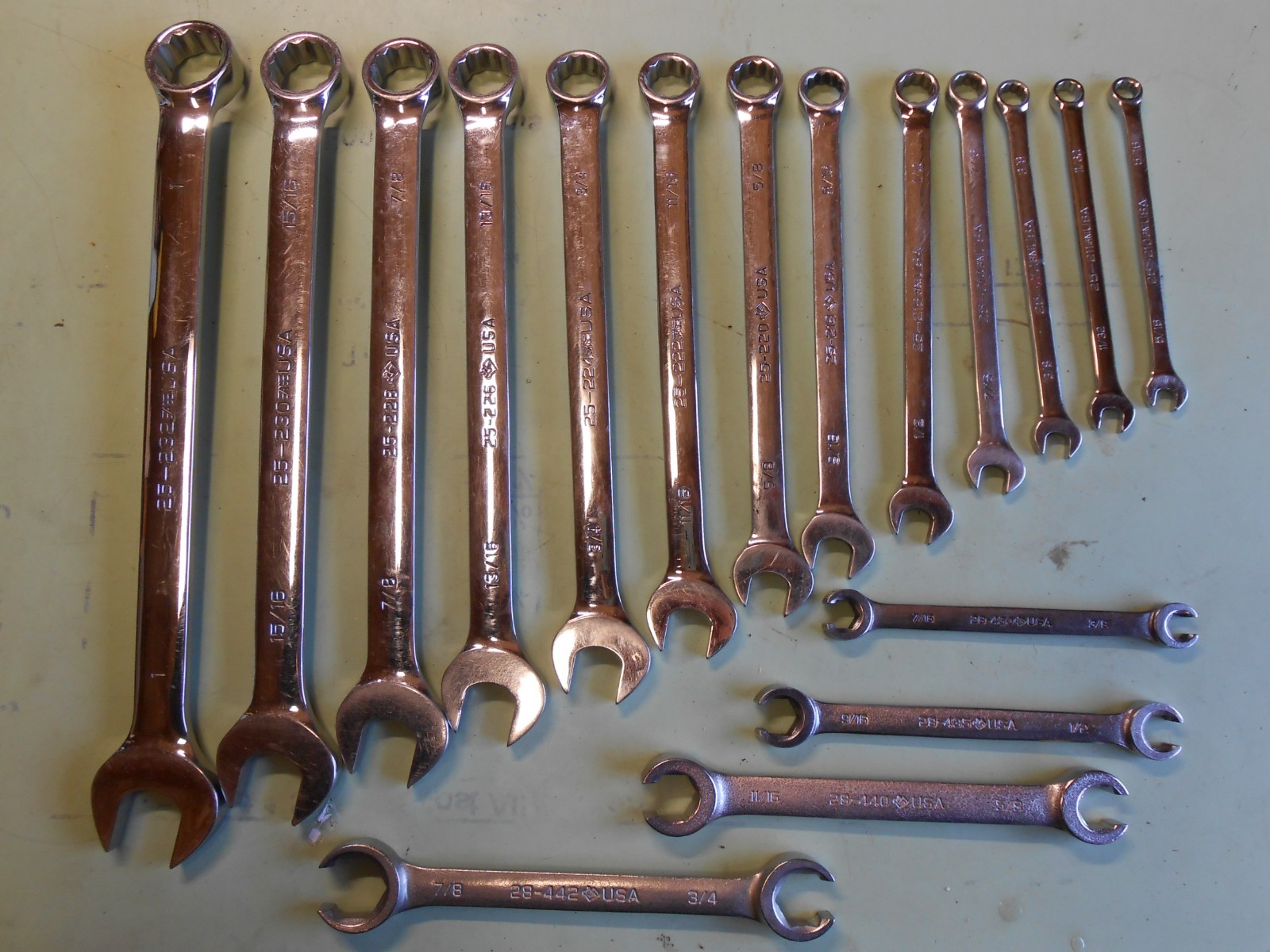 Armstrong GMTK Drawer 4 – SAE Combination & Flare Nut Wrenches Pelican 0450