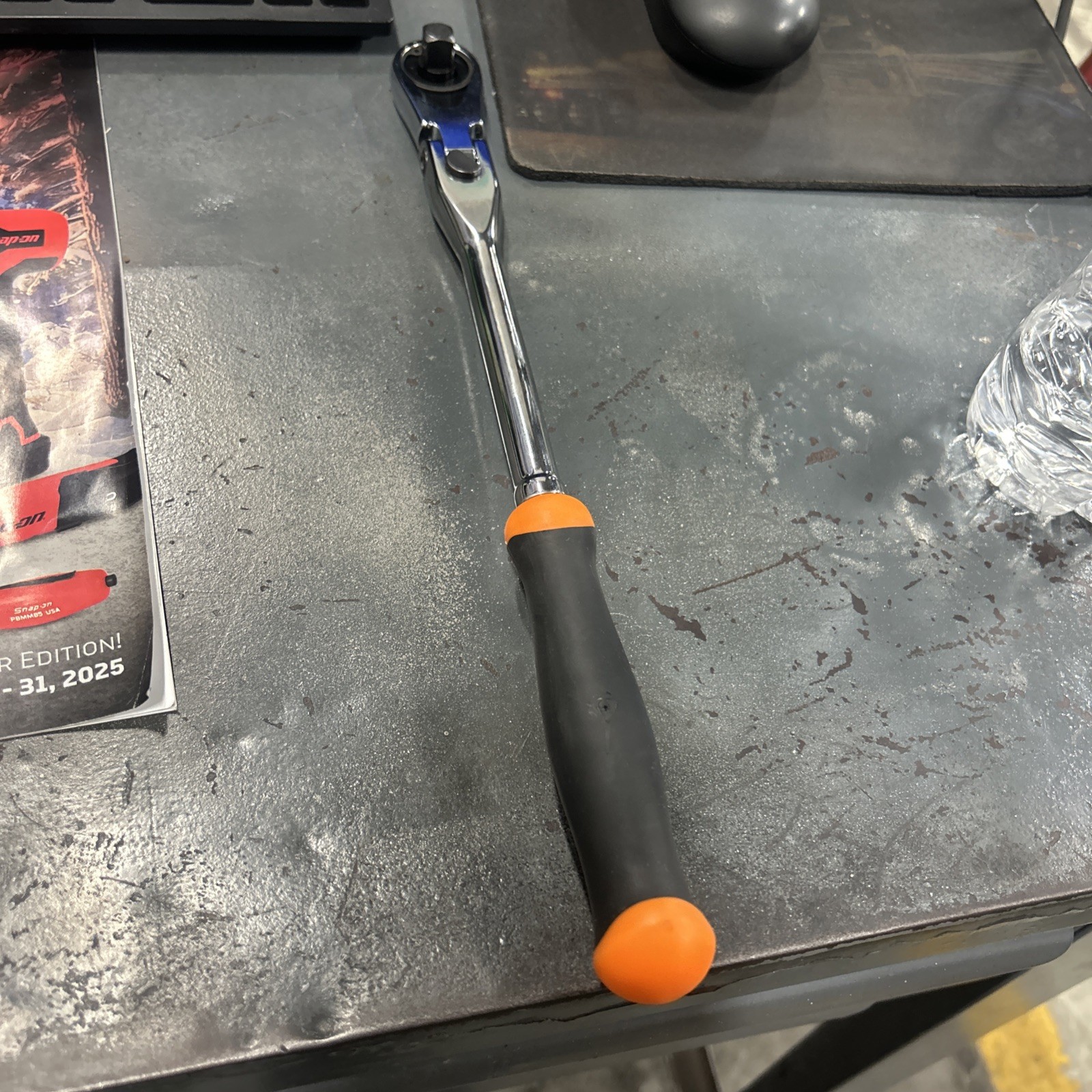 Matco Tools 3/8 Locking Flex Head Ratchet 12.5 Inch Orange USA