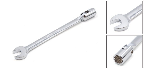 14mm Swivel Head Combination Socket Spanner Wrench Repairing Tool