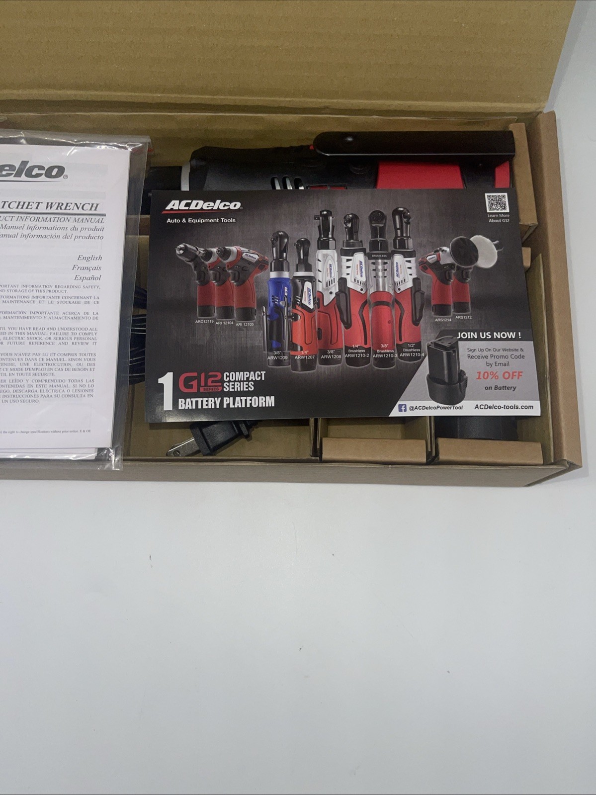 ACDelco ARW1207 Li-ion 12V 1/4″ Ratchet Wrench