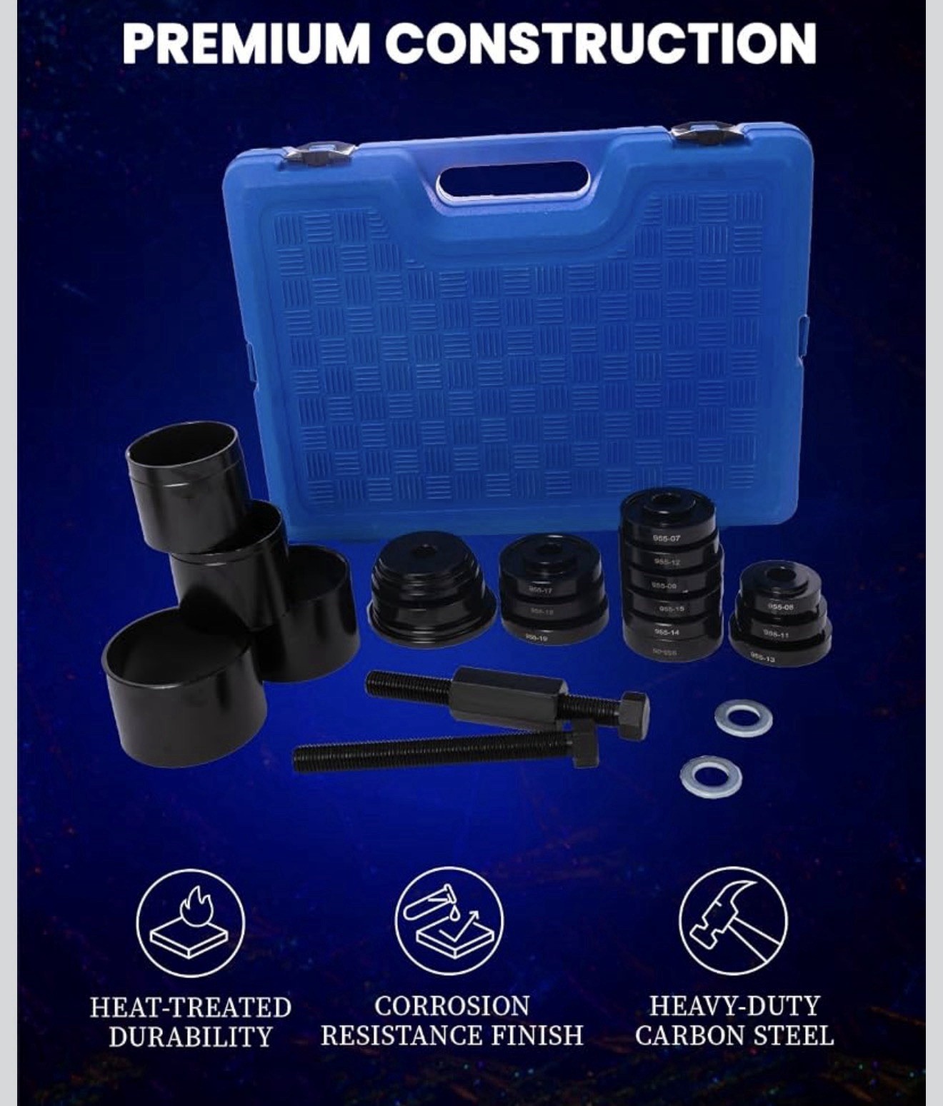 Orion Motor Tech 24pc Wheel Bearing Press Kit Removal Installation