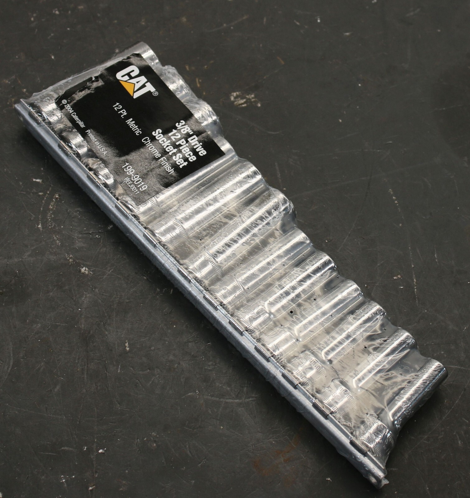 CAT Caterpillar 199-9019 12 pc Socket Set 3/8 Drive DEEP Metric 8-19 mm 12-Point