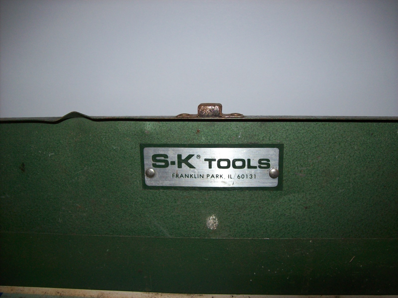 EMPTY Vintage S-K Tools 1/2″ Dr Green Metal Socket Set 4116-80 Case Box
