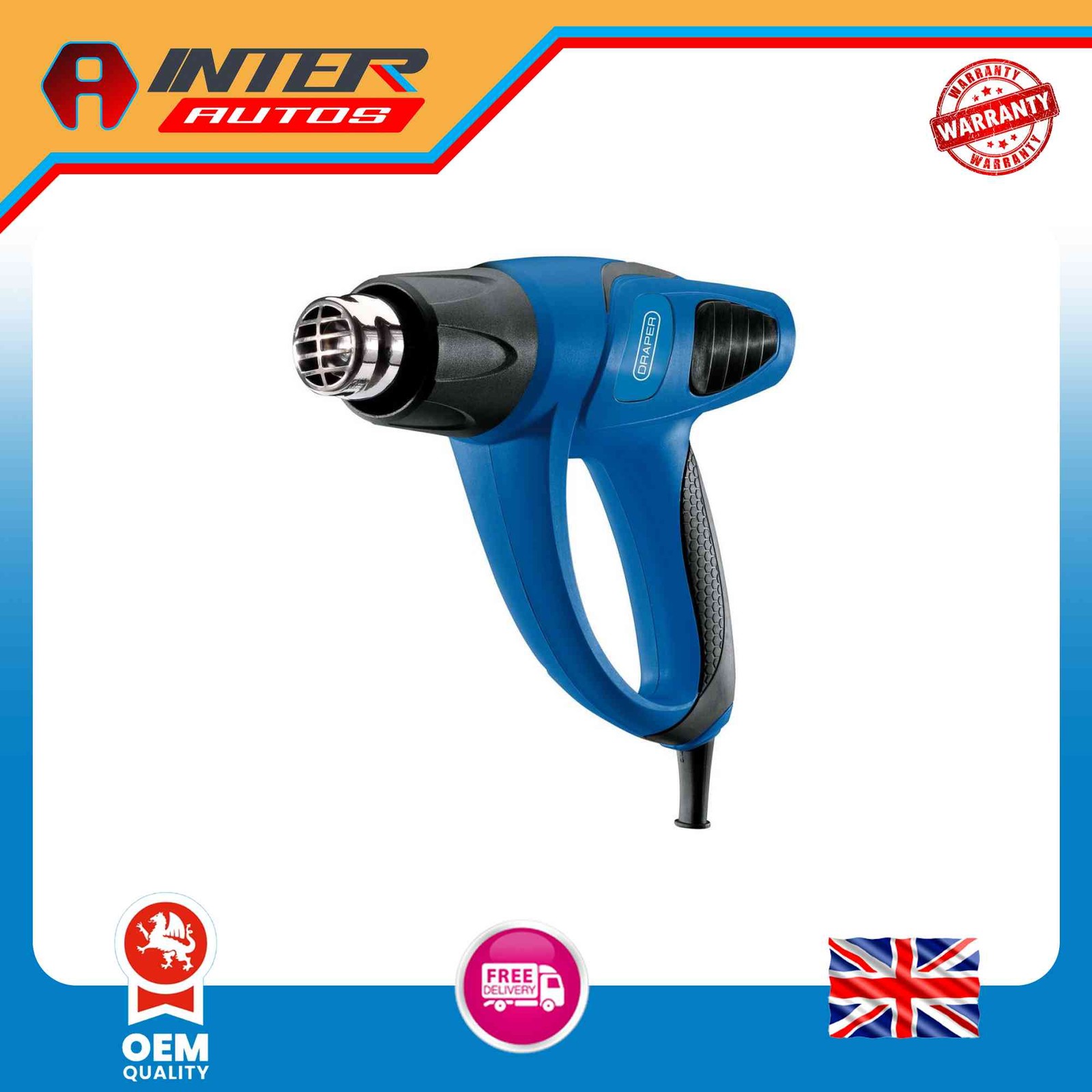 230V Draper Storm Force® Heat Gun, 1800W 58329