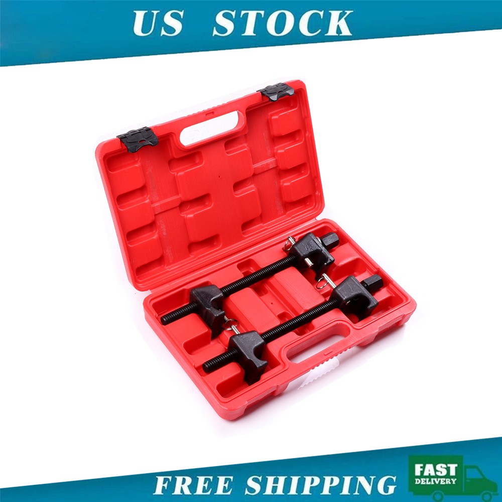 2pc Coil Spring Compressor Tool For MacPherson Struts Shock Absorber Car Garage