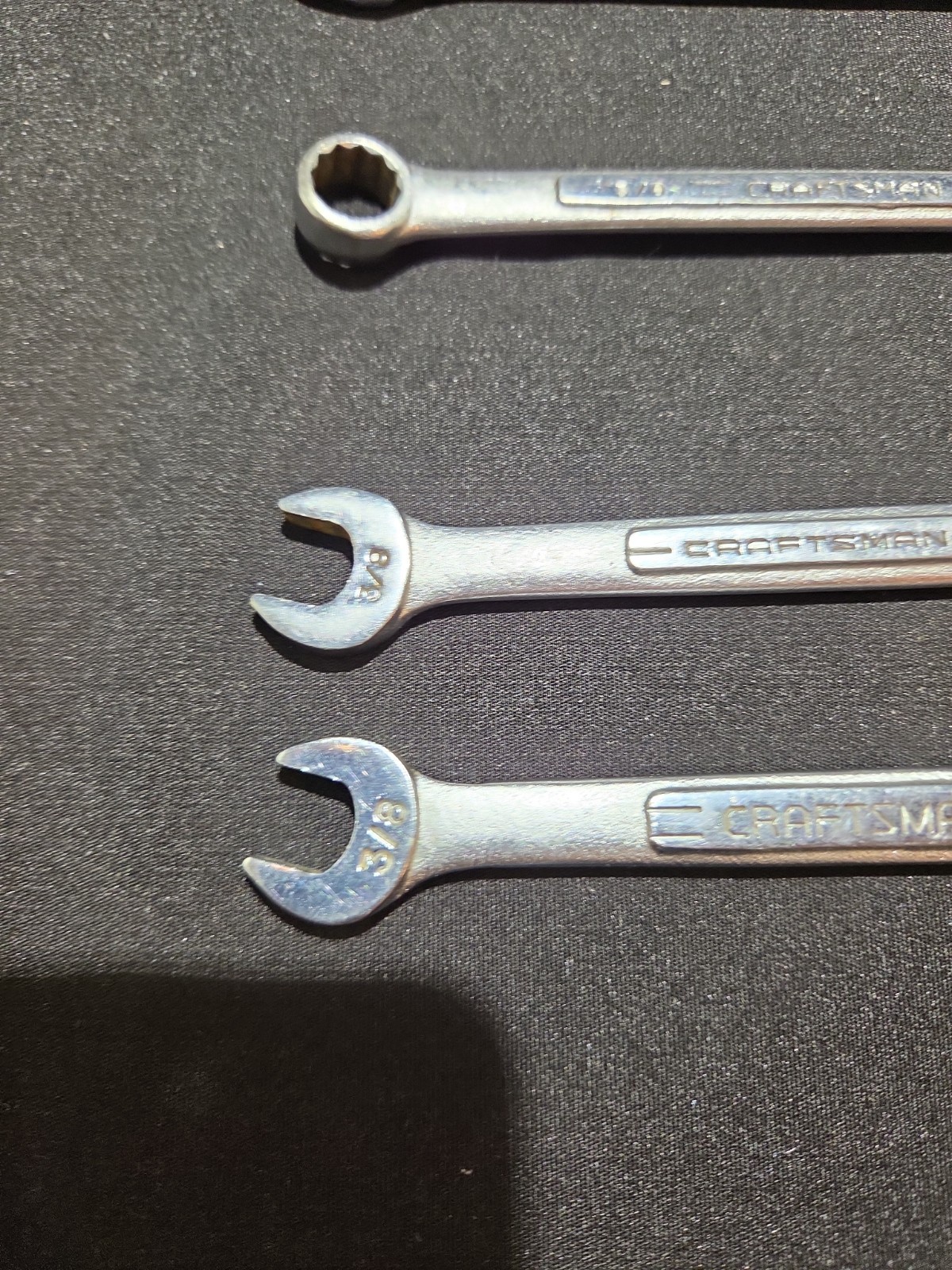 Craftsman Tool SAE Wrenches 4 Comb. 5/8″,9/16″,1/2″3/8″ 2 Open End 7/16″,3/8″
