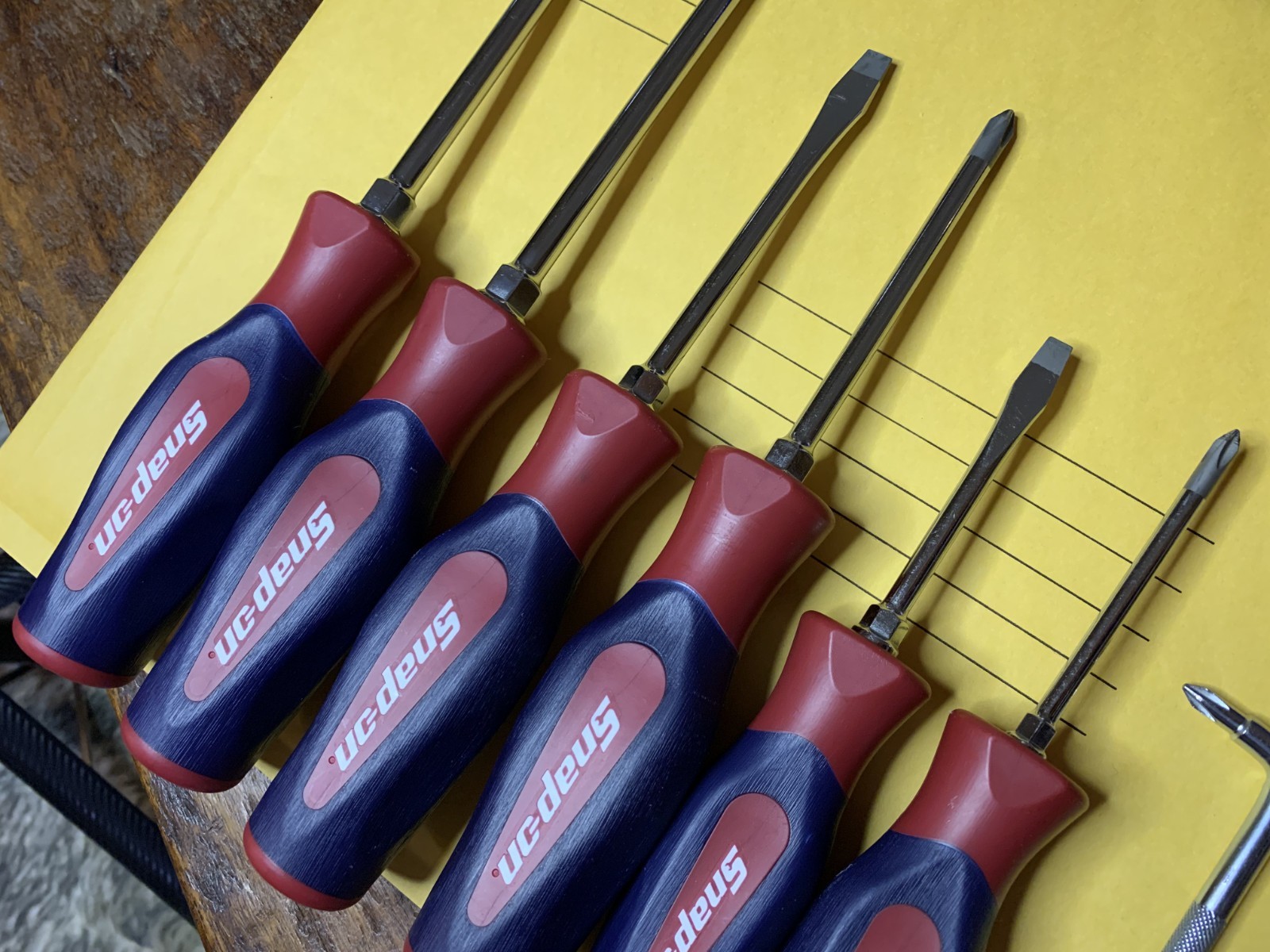 Snap On 7 Piece Screwdriver Set SHDX60R Red/Blue