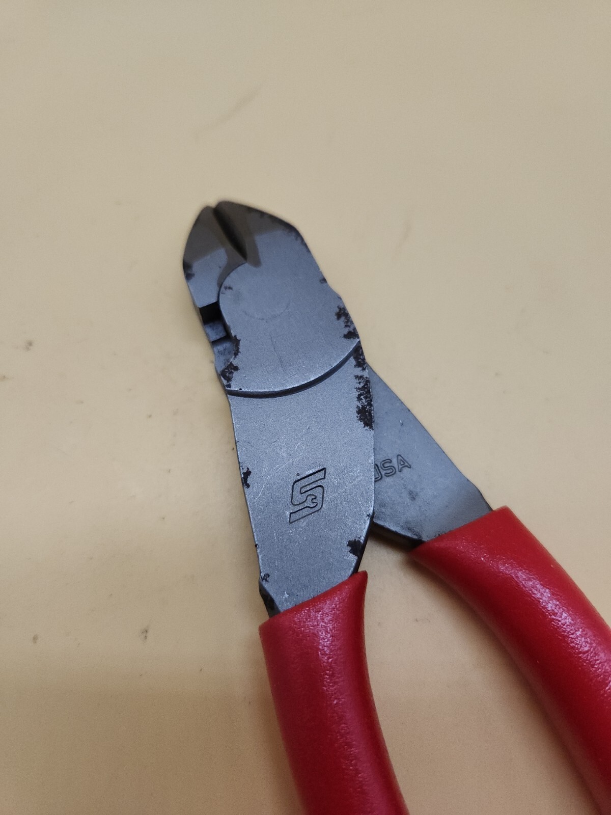 Snap-On Tools RED Soft Grip 7″ VECTOR EDGE Diagonal Cutter 87ACF USA