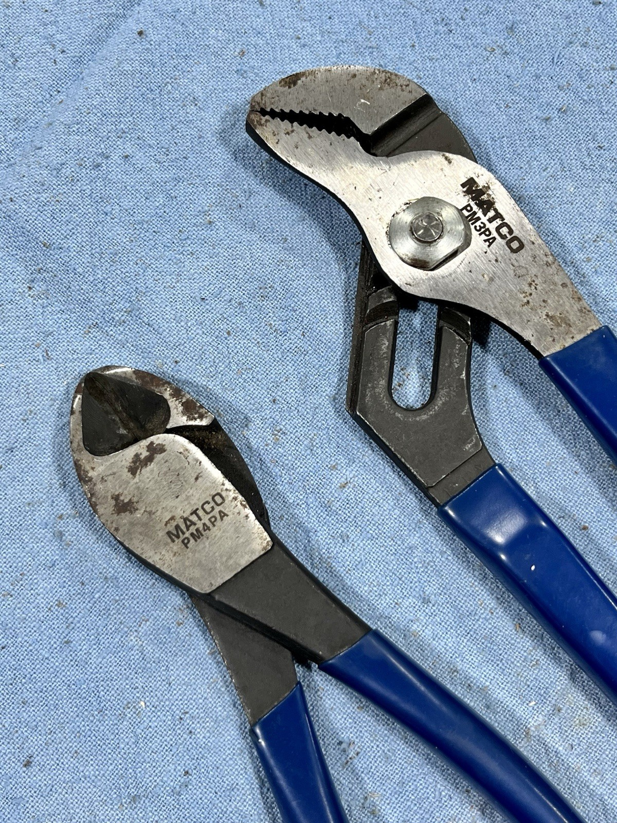 Matco Tools USA PM4PA And PM3PA Grove Joint Pliers Diagonal Cutters See Pictures