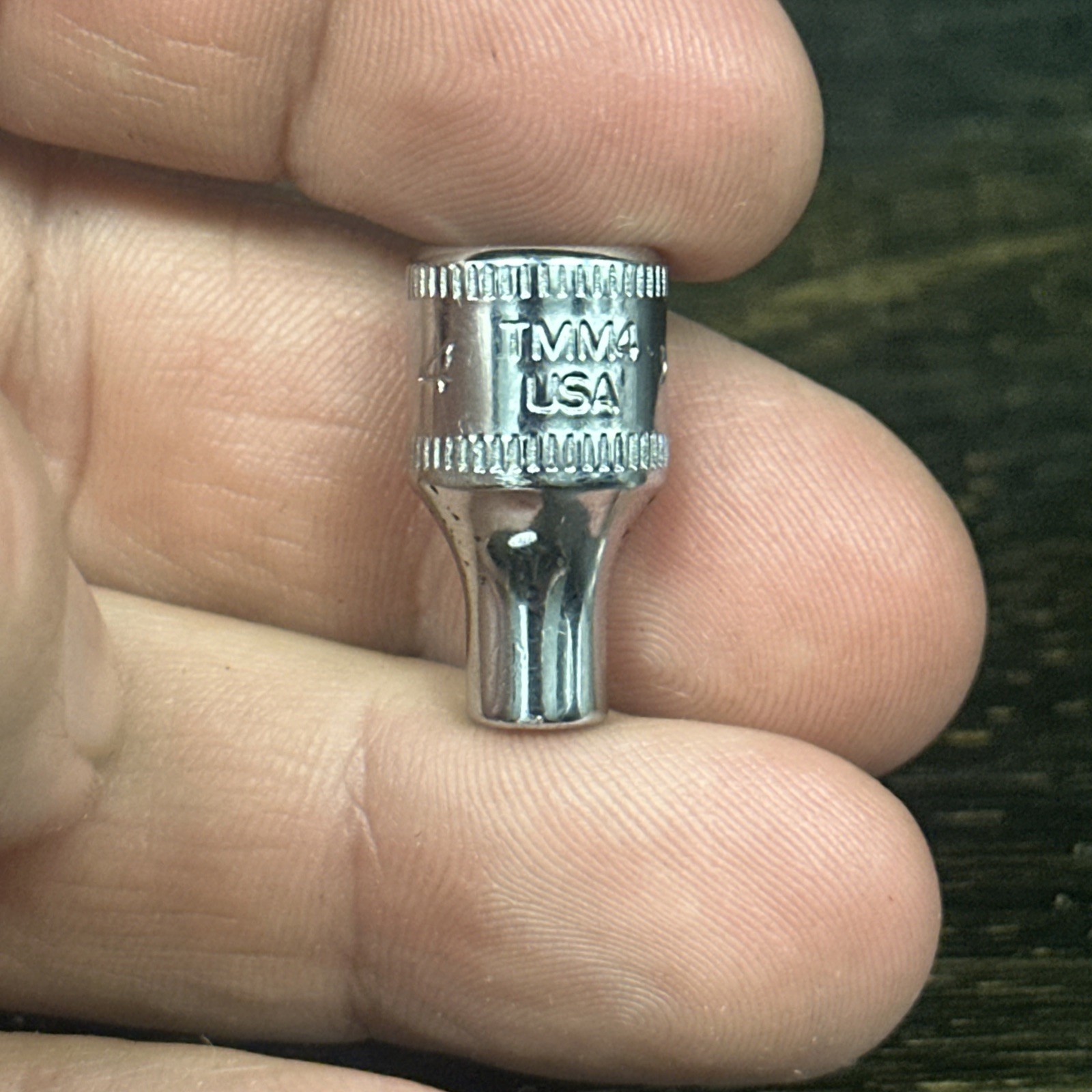 Snap On Tools 1/4 Drive 6 Point 4 mm Metric swallow Socket TMM4 USA Made #b