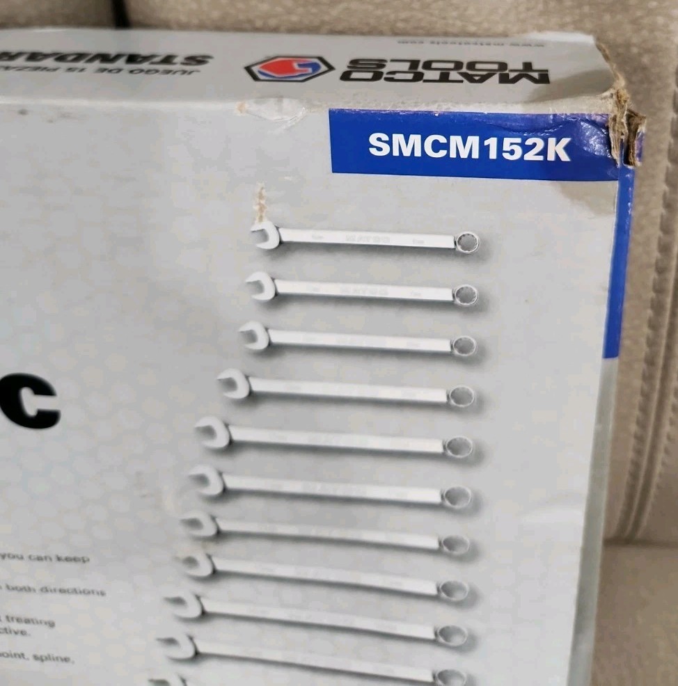 Matco tools SMCM152K 15pc Metric Combination Wrench Set 6-20mm Never USED