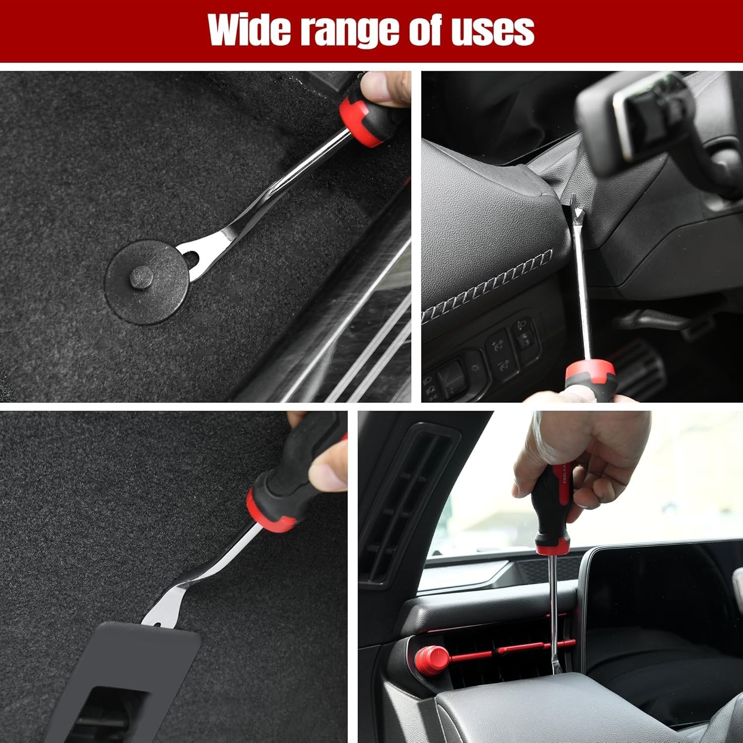 6Pcs Auto Upholstery Trim Panel Removal Tool Set,Car Trim Removal Tool, Faste…