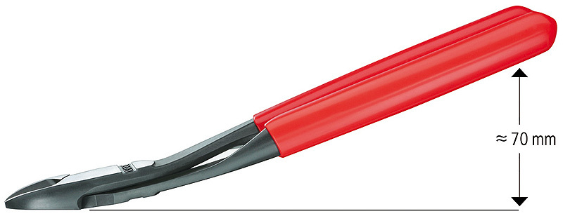 Knipex 7421250 10″ AngLED High Leverage Cutter