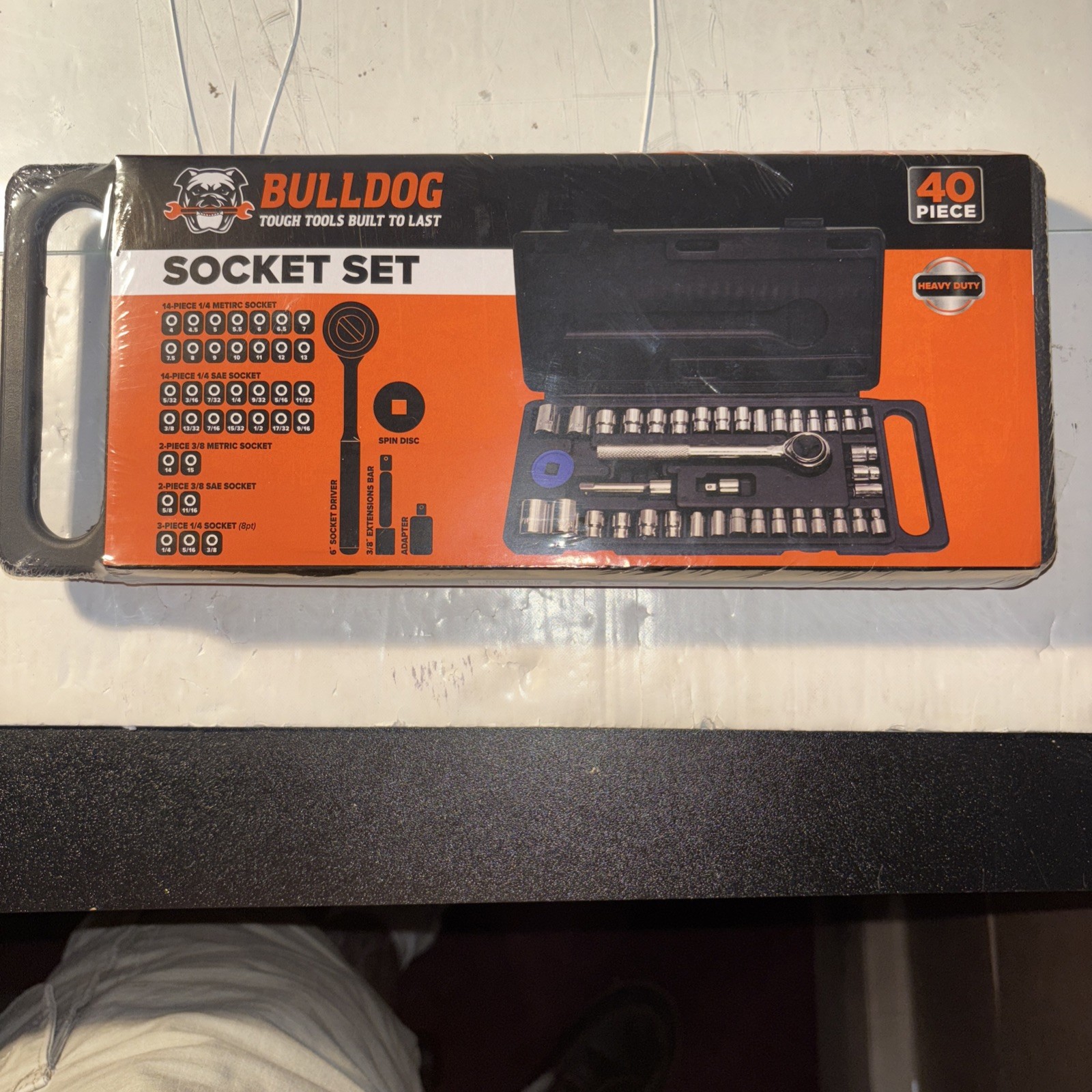 Socket Set Built To Last 40 Piece Bull Dog Brand New Sealed